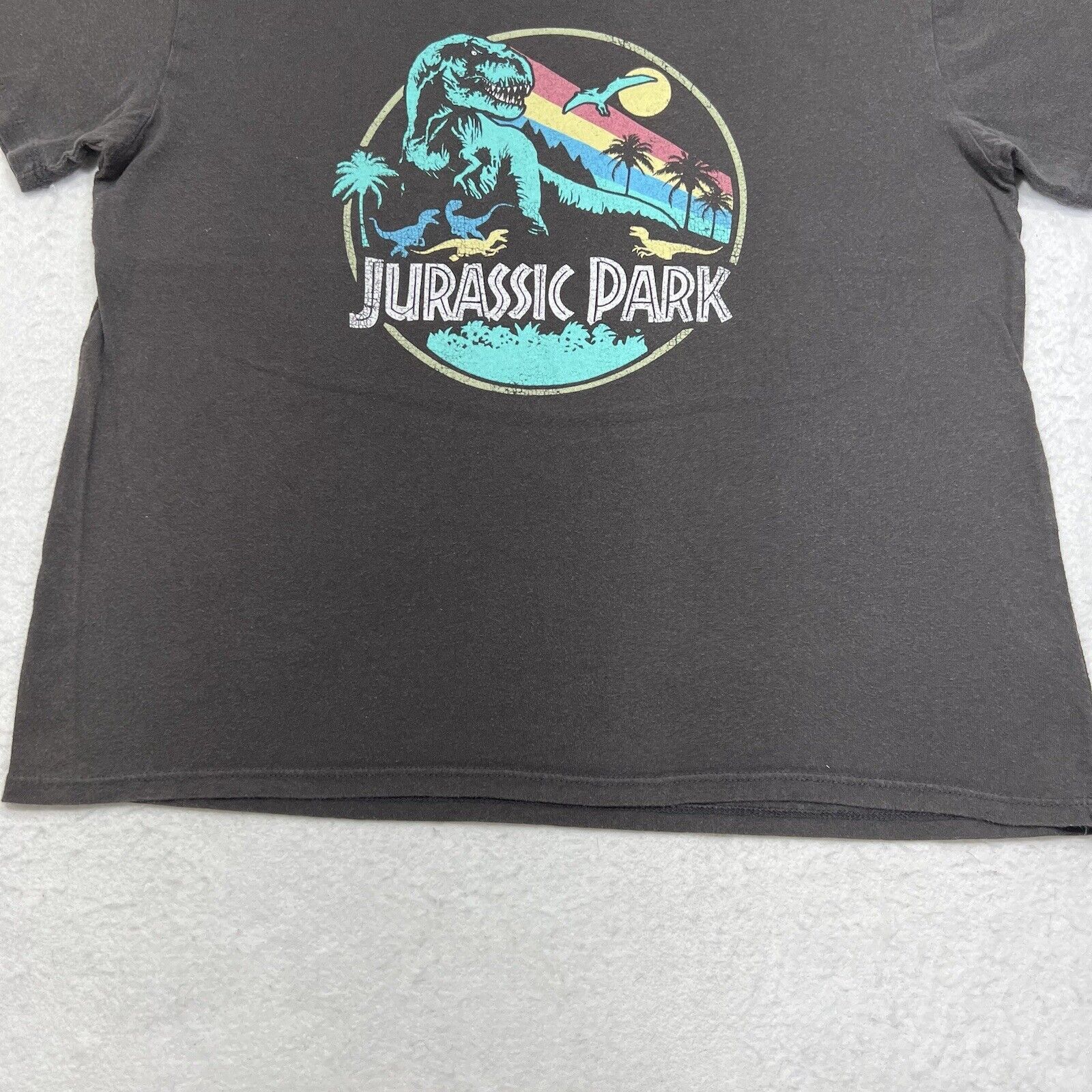 Universal Studios Jurassic World Crop Top Colorful Logo Graphic T Shirt Size M / US 6-8 / IT 42-44 - 6 Thumbnail