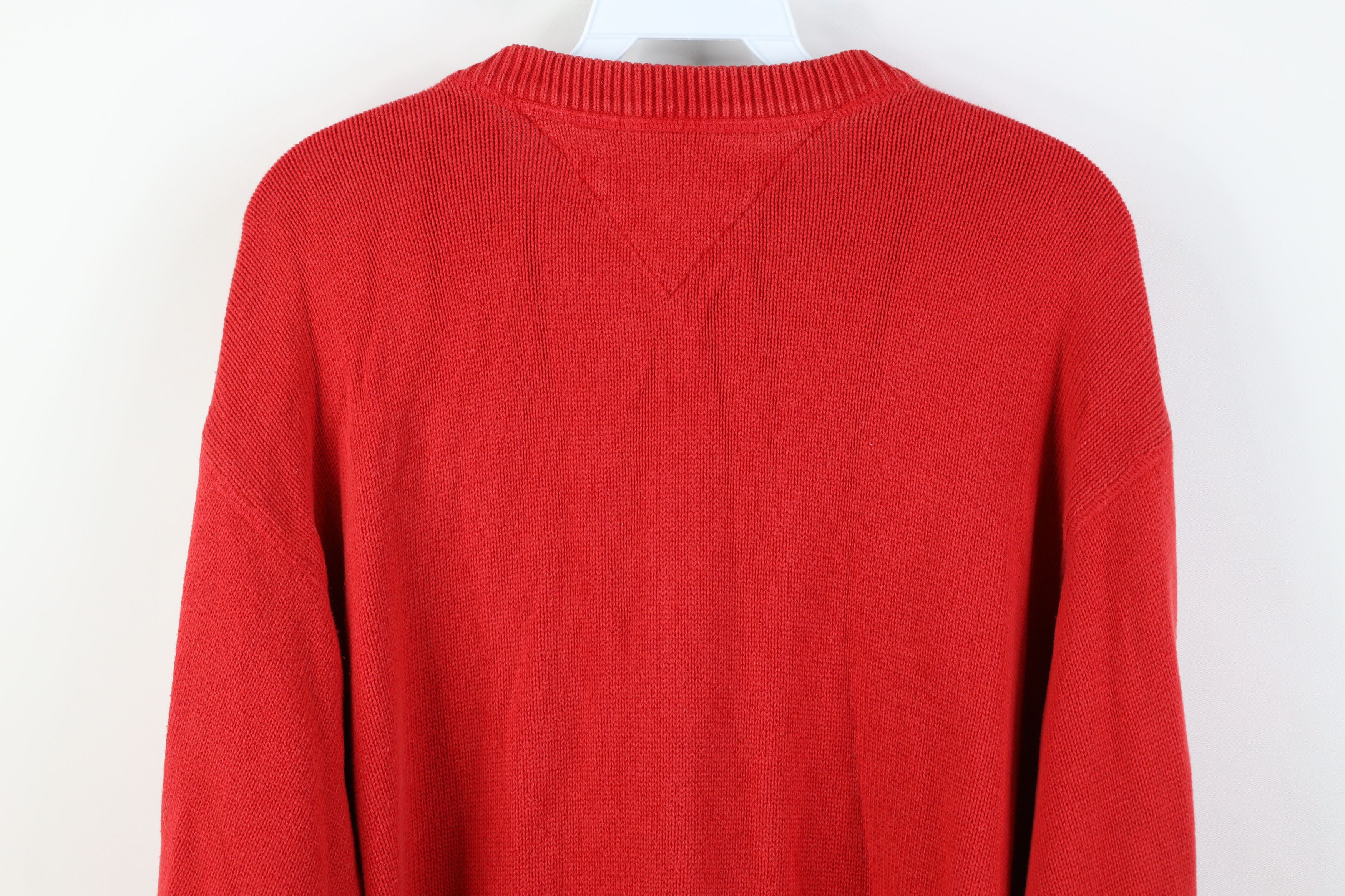 Tommy Hilfiger Vintage 90s Y2K Tommy Hilfiger Cotton Ribbed Knit Sweater Size US XL / EU 56 / 4 - 11 Thumbnail