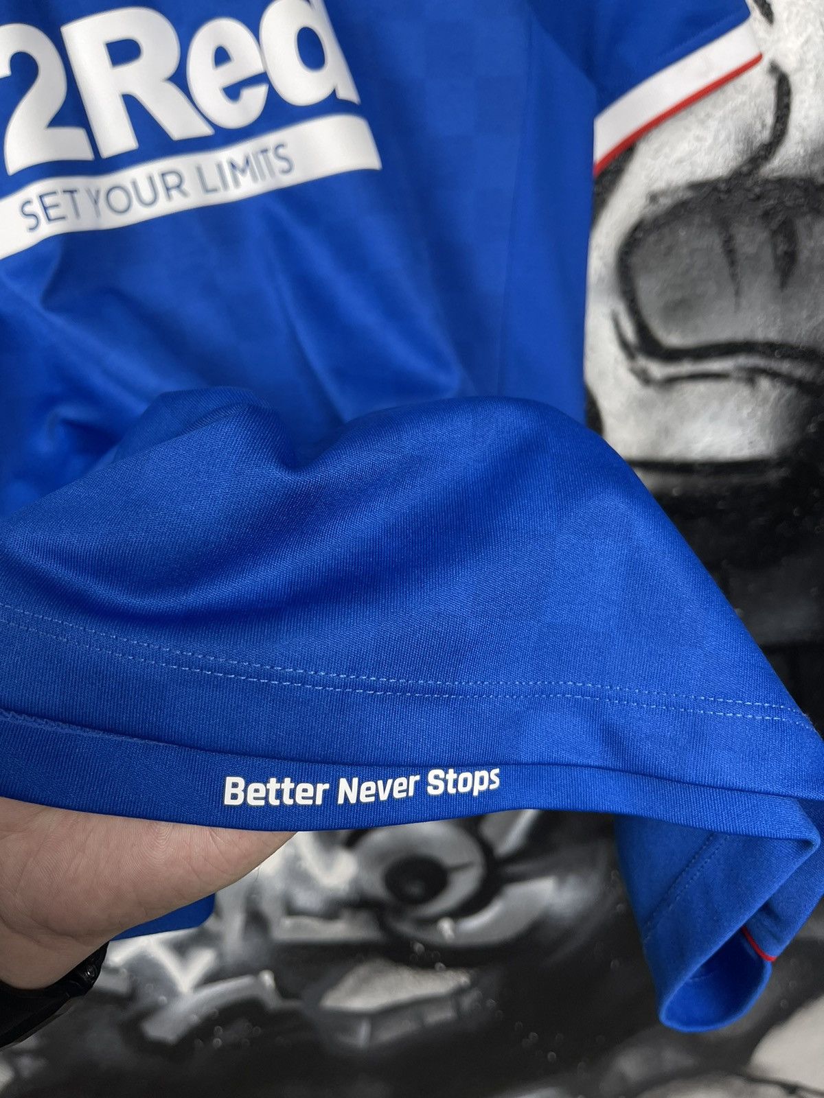 Castore Castore Rangers Home 22/23 Jersey T-Shirt Men’s Size L Size US L / EU 52-54 / 3 - 8 Thumbnail