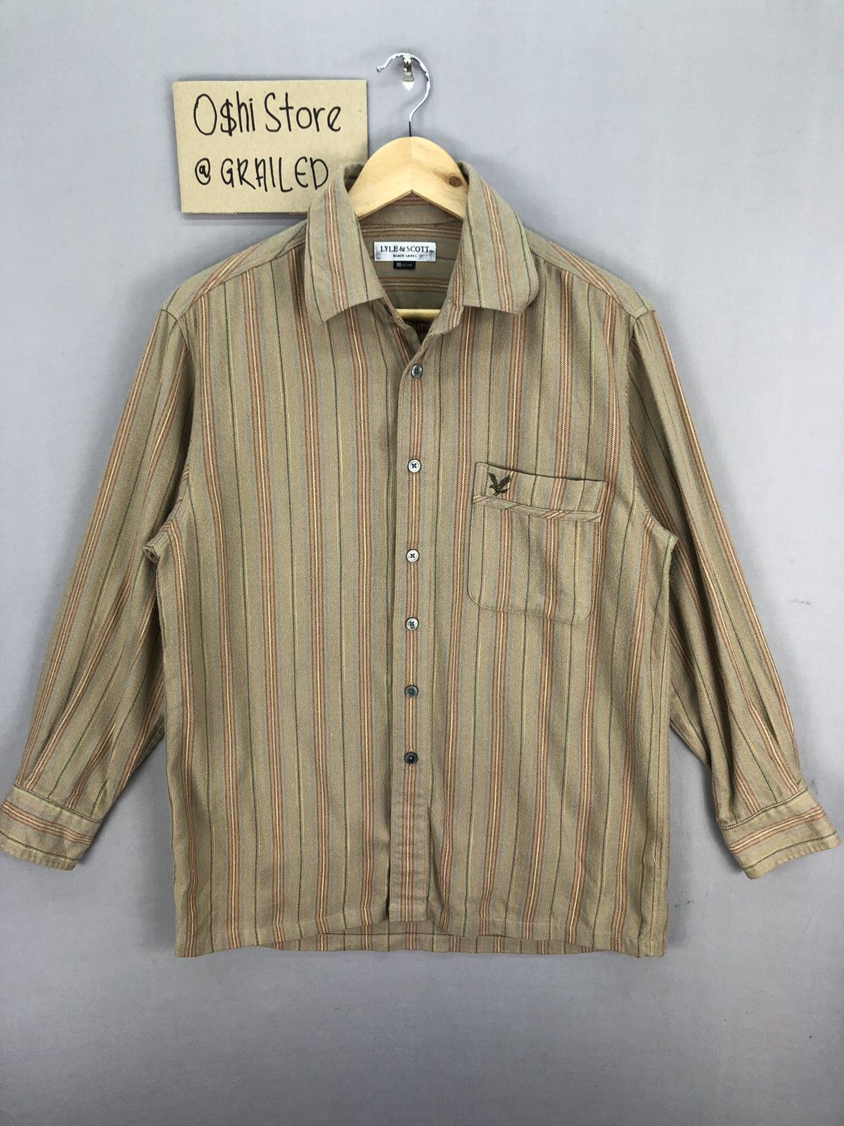 Japanese Brand × Lyle & Scott Vintage Lyle & Scott Black Label Button Ups T-Shirt Size US M / EU 48-50 / 2 - 1 Thumbnail