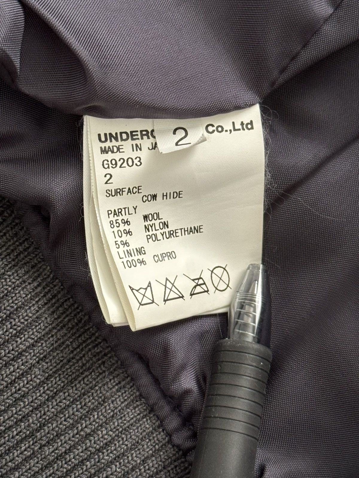 Undercover SS11 Undercover "Underman" Blue Biker Zipper Leather Jacket Size US M / EU 48-50 / 2 - 12 Thumbnail