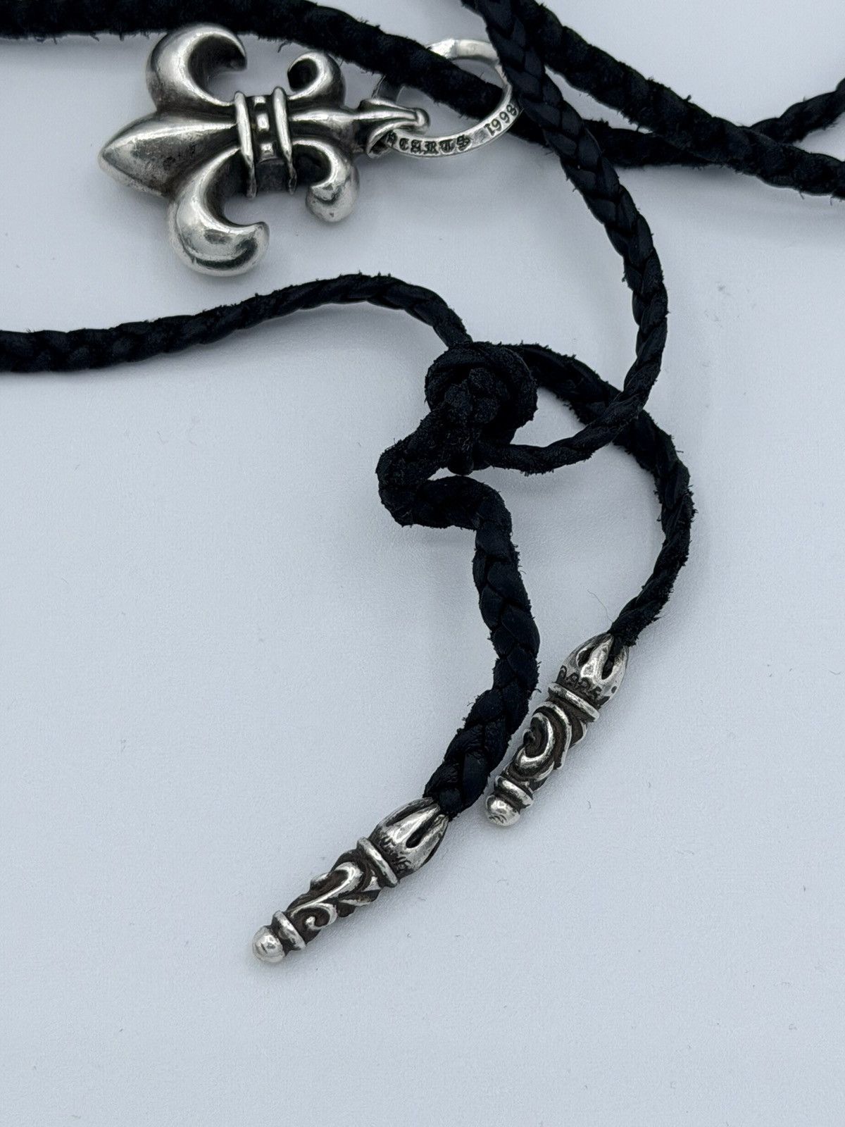 Chrome Hearts Chrome Hearts Leather Fleur de Lis Pendant Necklace Size ONE SIZE - 8 Thumbnail
