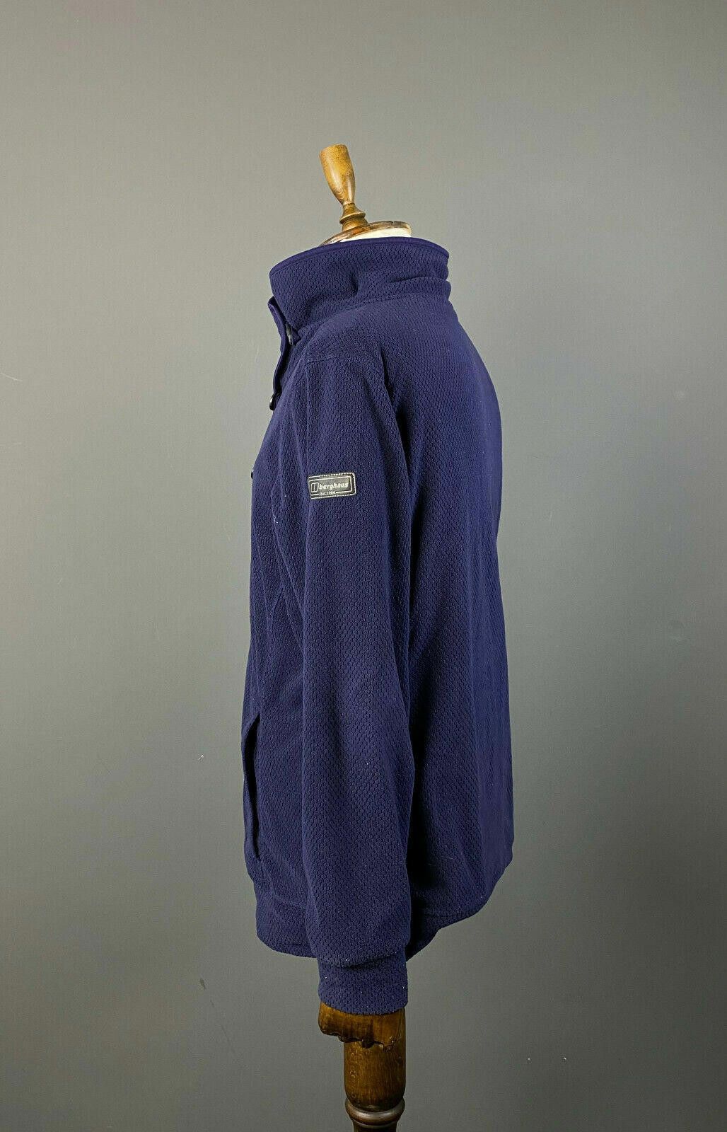 Berghaus Berghaus Blue High Button Up Fleece Jumper Size UK 18 2XL Size US XXL / EU 58 / 5 - 4 Thumbnail