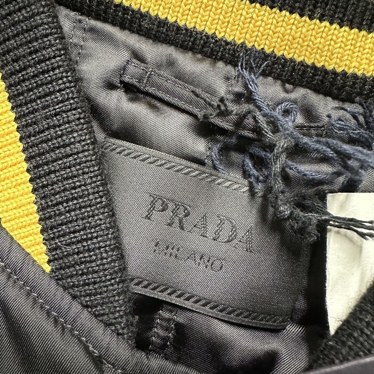 Prada Prada mens size XL re-nylon Bomber jacket baseball varsity Size US XL / EU 56 / 4 - 11 Thumbnail