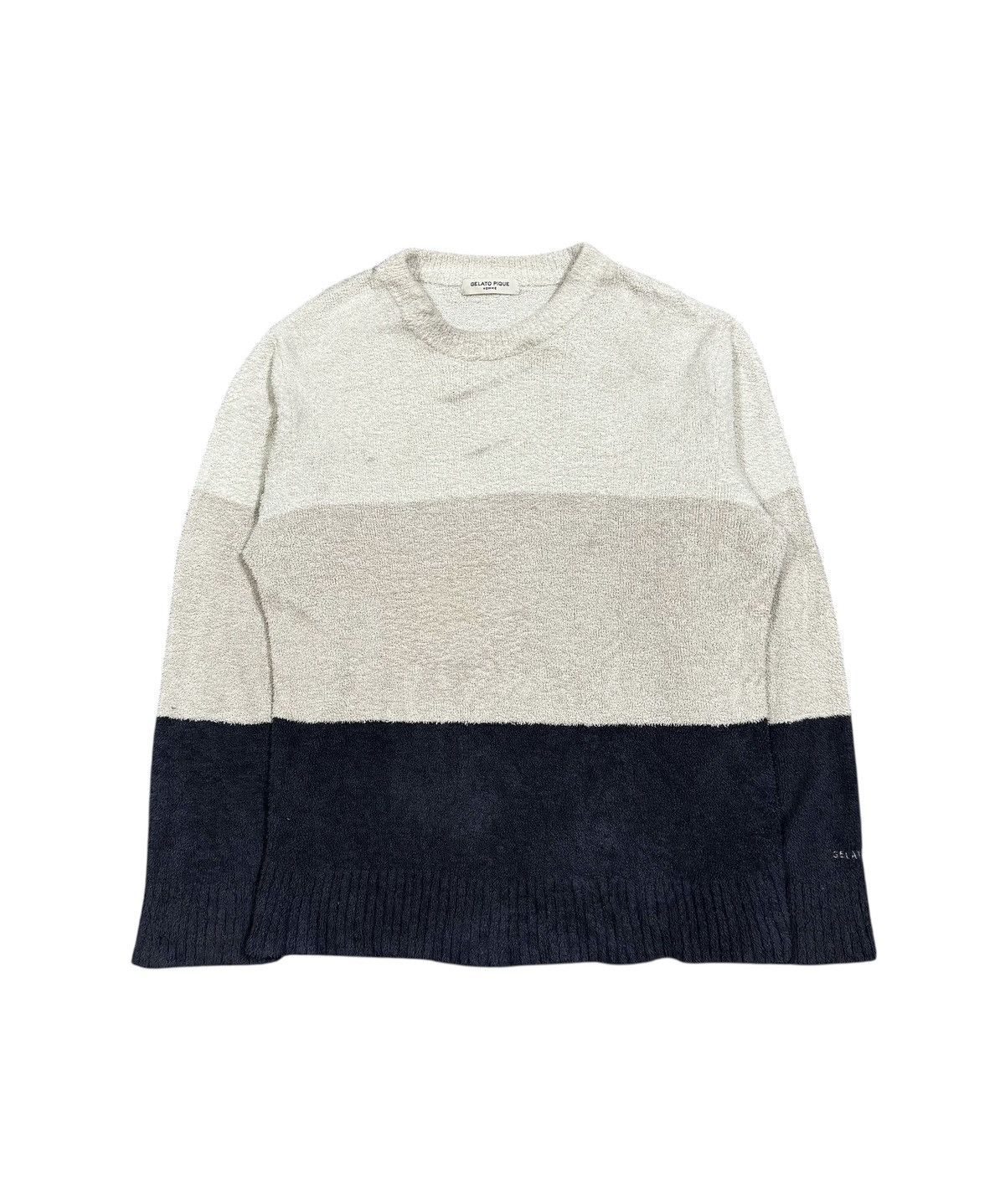 Japanese Brand Gelato Pique Homme Color Block Jumper Pullover Size US M / EU 48-50 / 2 - 1 Thumbnail