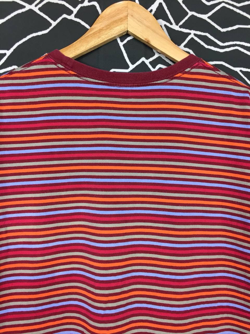 Japanese Brand × Uniqlo Uniqlo Multicolor Striped Grunge Style Tee Size US XL / EU 56 / 4 - 7 Thumbnail