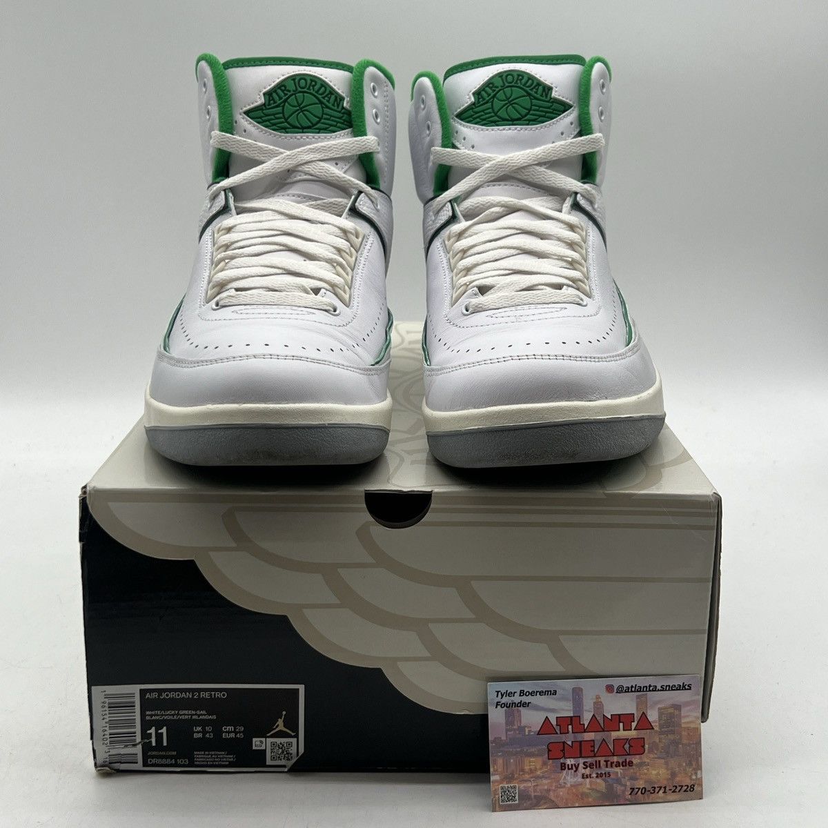 Jordan Brand Air Jordan 2 lucky green Size US 11 / EU 44 - 2 Thumbnail