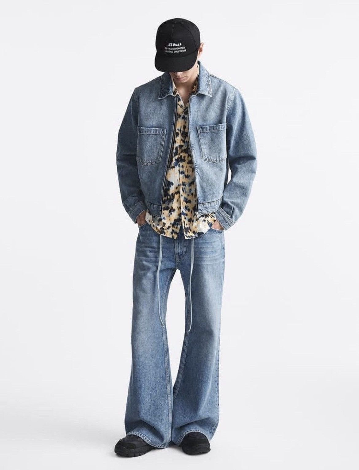 Rhude × Zara RHUDE x Zara CROPPED DENIM JACKET LIMITED Rhuigi NWT NEW Size US S / EU 44-46 / 1 - 3 Thumbnail