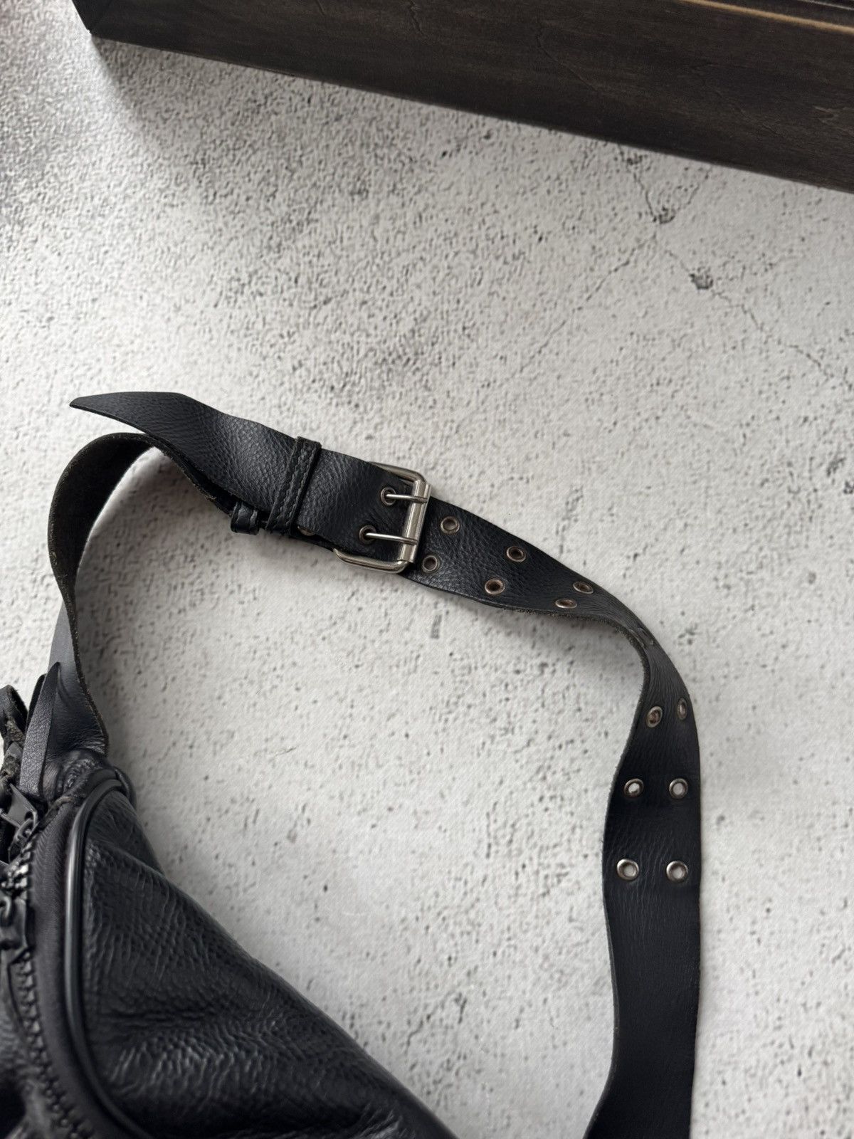 Genuine Leather Harley Davidson HD Vintage Leather Black Bum Belt Bag Size ONE SIZE - 7 Thumbnail