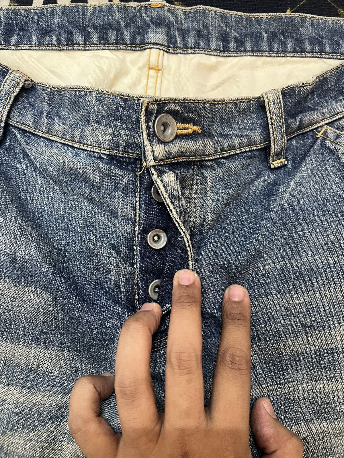 Kazuyuki Kumagai Attachment Vintage Attachment By Kazuyuki Kumagai Curve Leg Flare Denim Size US 36 / EU 52 - 10 Thumbnail