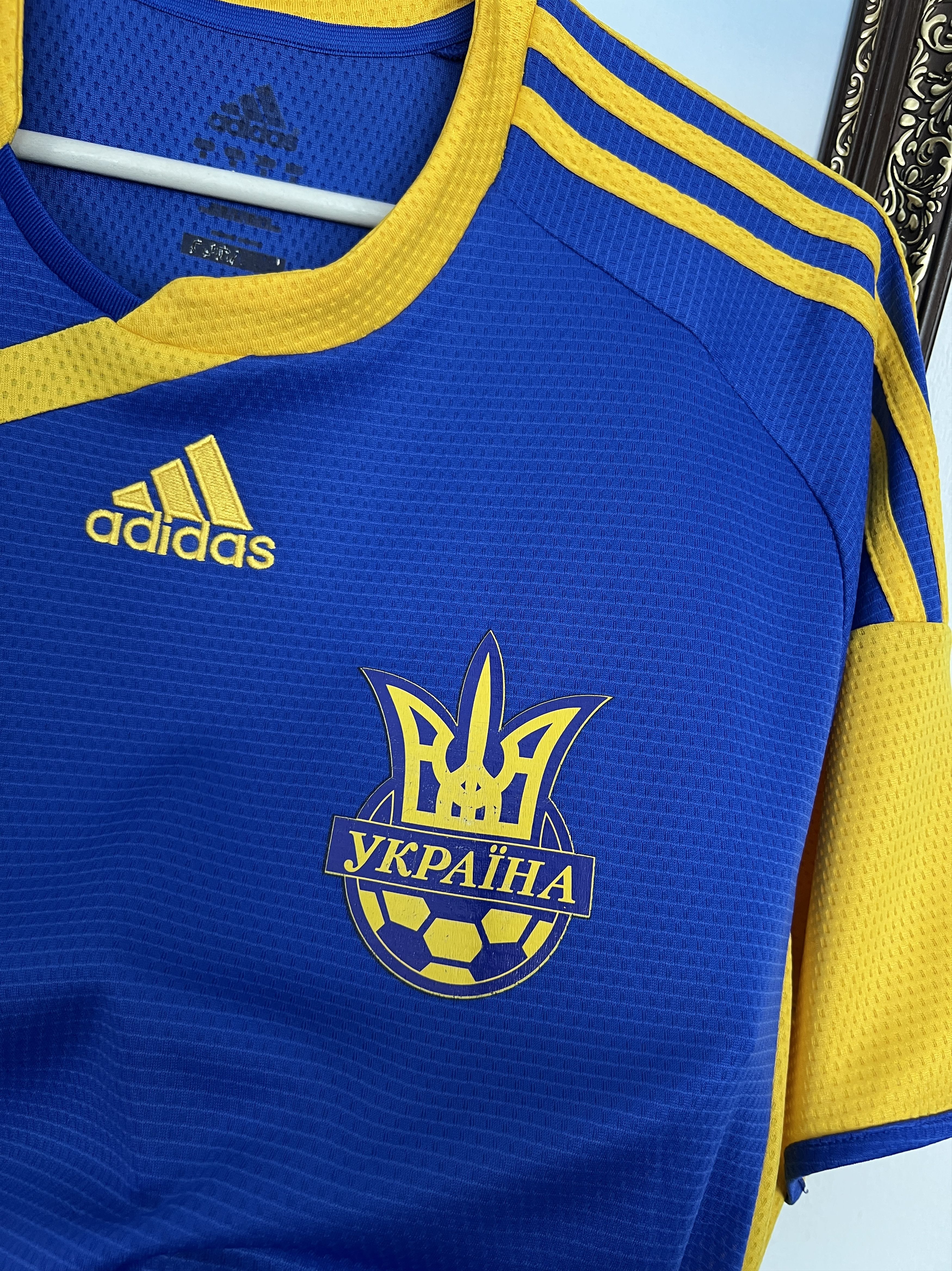 Adidas Vintage Adidas Ukraine Football Shirt Soccer National Team Size M / US 6-8 / IT 42-44 - 3 Thumbnail