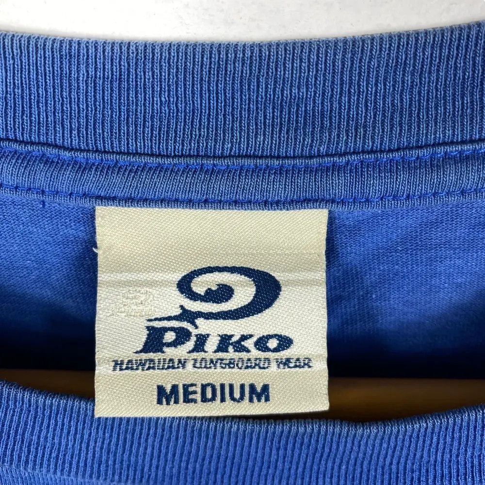 Vintage Vintage 90's PIKO Hawaiian Longboard Wear Faded Surf Tee Size US M / EU 48-50 / 2 - 6 Thumbnail