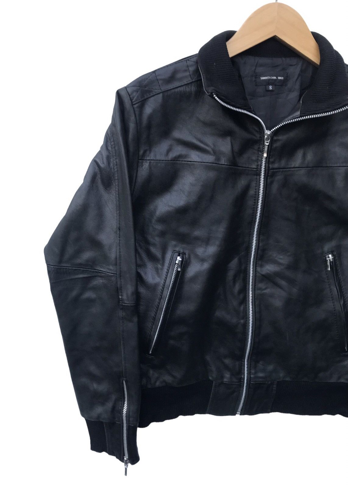 Japanese Brand Japan Designer Shimokitazawa Ringo Leather Jacket Size US S / EU 44-46 / 1 - 8 Thumbnail