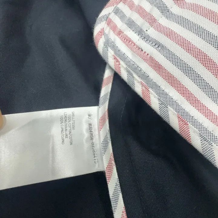 Thom Browne Thom Browne Navy Striped Suit Jacket for Men -2507 Size US M / EU 48-50 / 2 - 1 Thumbnail
