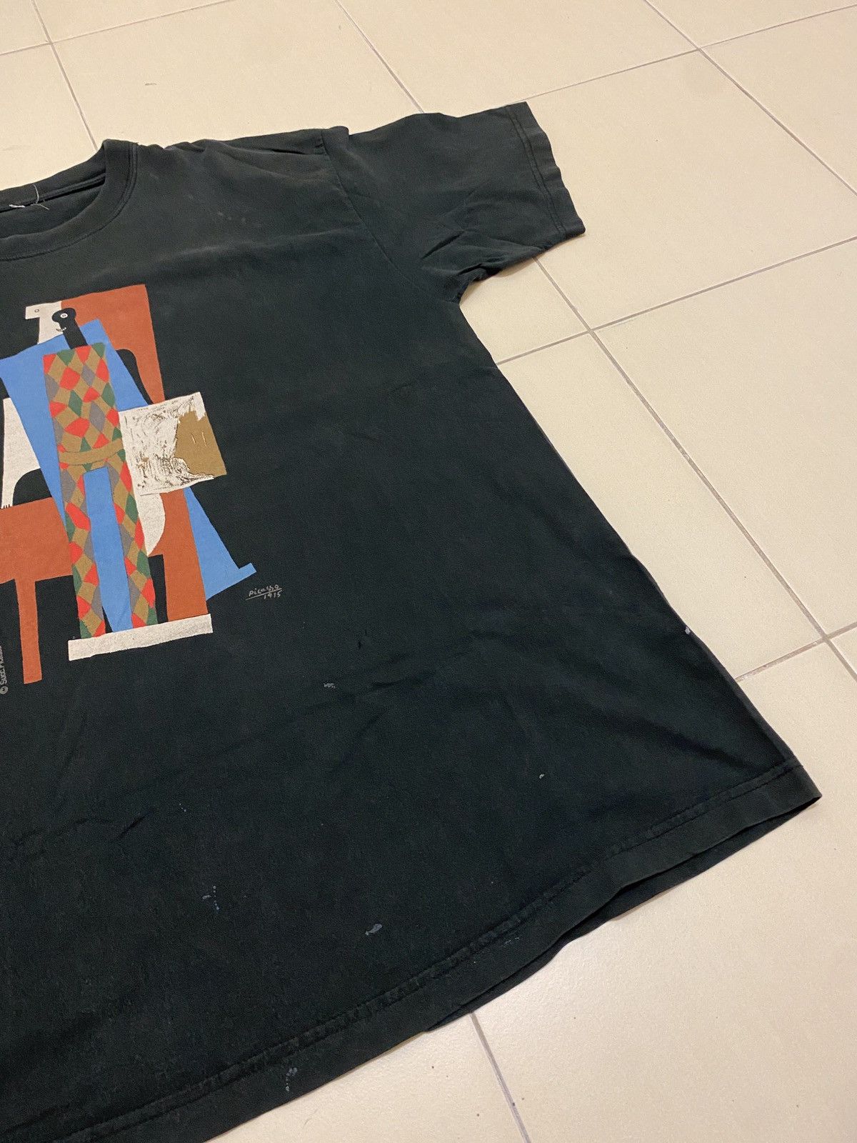 Vintage Vtg 90s Pablo Picasso Art Tshirt Size US M / EU 48-50 / 2 - 2 Thumbnail