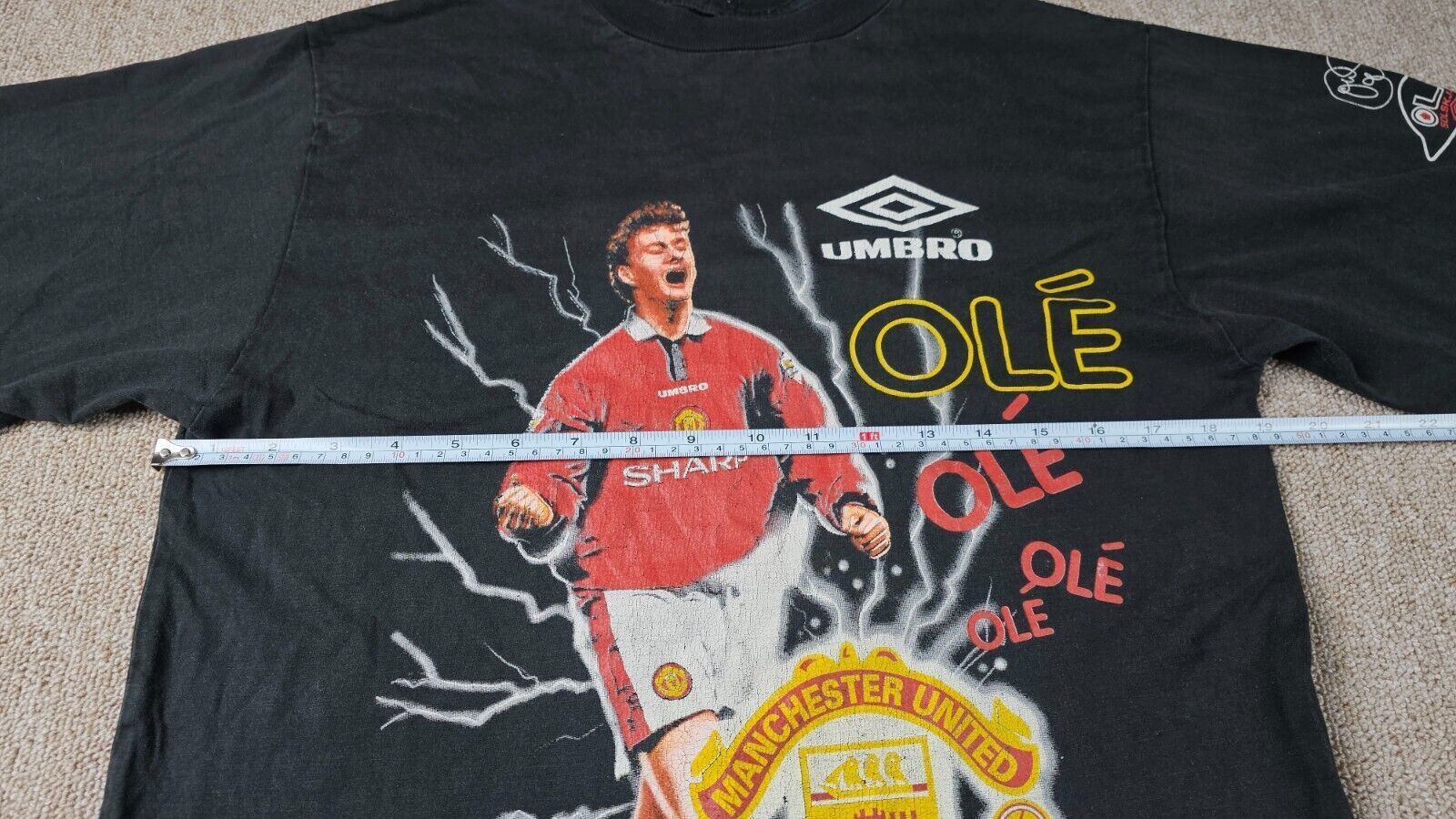 Umbro intage 90s Umbro Man United Solskjaer T-Shirt 1996 OG S Size US S / EU 44-46 / 1 - 8 Thumbnail