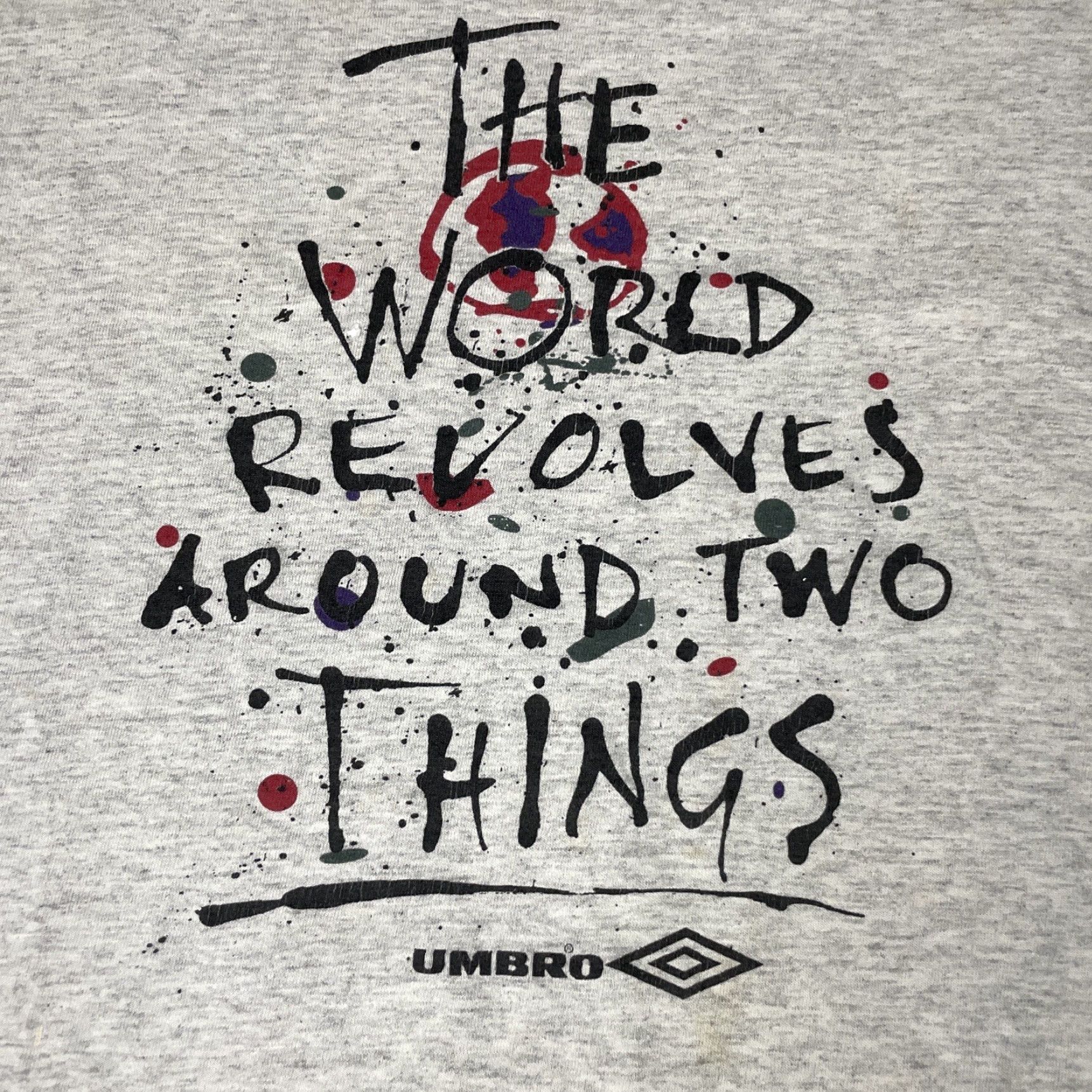 Umbro VINTAGE Umbro TShirt Adult M Grey USA Women Soccer Distressed 90s Single M* Size M / US 6-8 / IT 42-44 - 3 Thumbnail