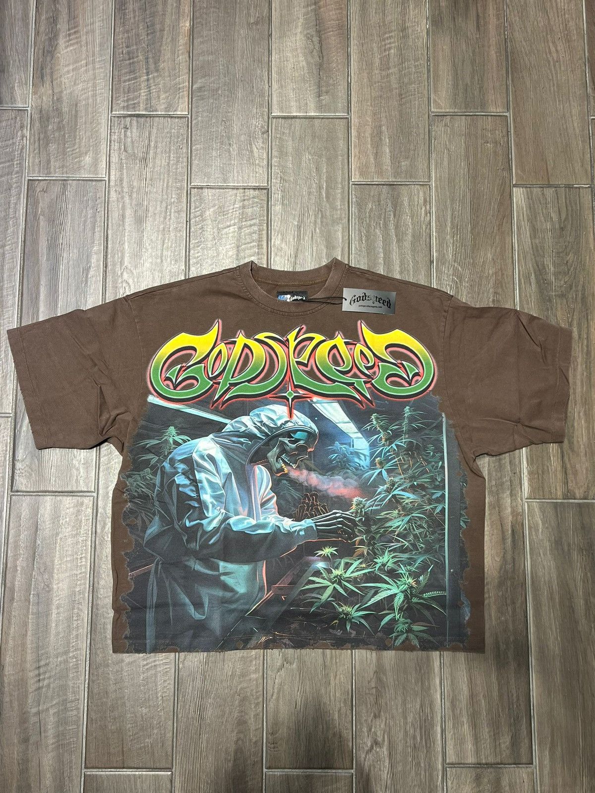 Godspeed GODSPEED INDOOR GRABBA TEE BROWN Size US XL / EU 56 / 4 - 1 Thumbnail