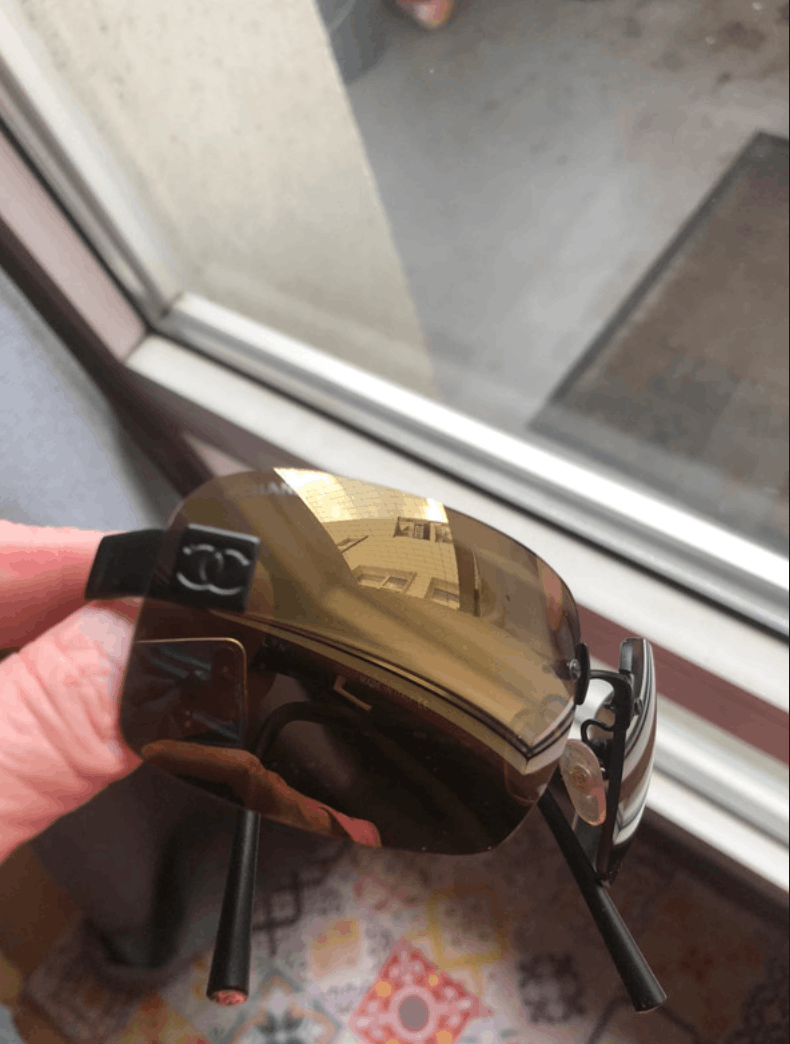 Chanel × Vintage CHANEL SUNGLASSES 4026 LOGO ICONIC 4017 Mask RI903 Size ONE SIZE - 1 Thumbnail