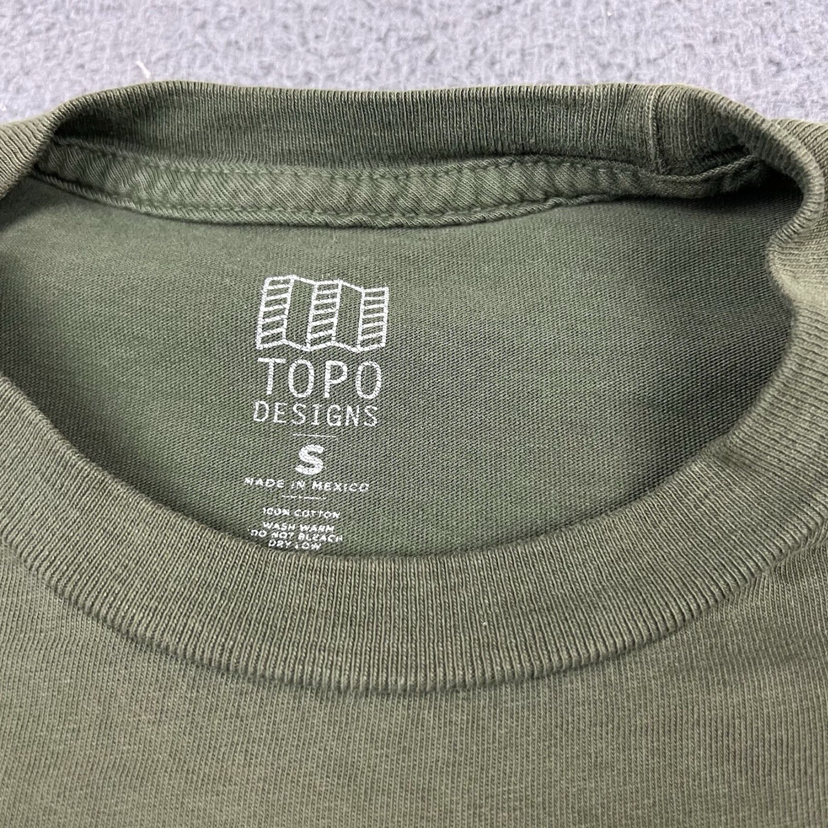 Topo Designs Topo Designs Shirt Mens Small Green Short Sleeve Crew Neck Graphic Design Tee Size US S / EU 44-46 / 1 - 3 Thumbnail