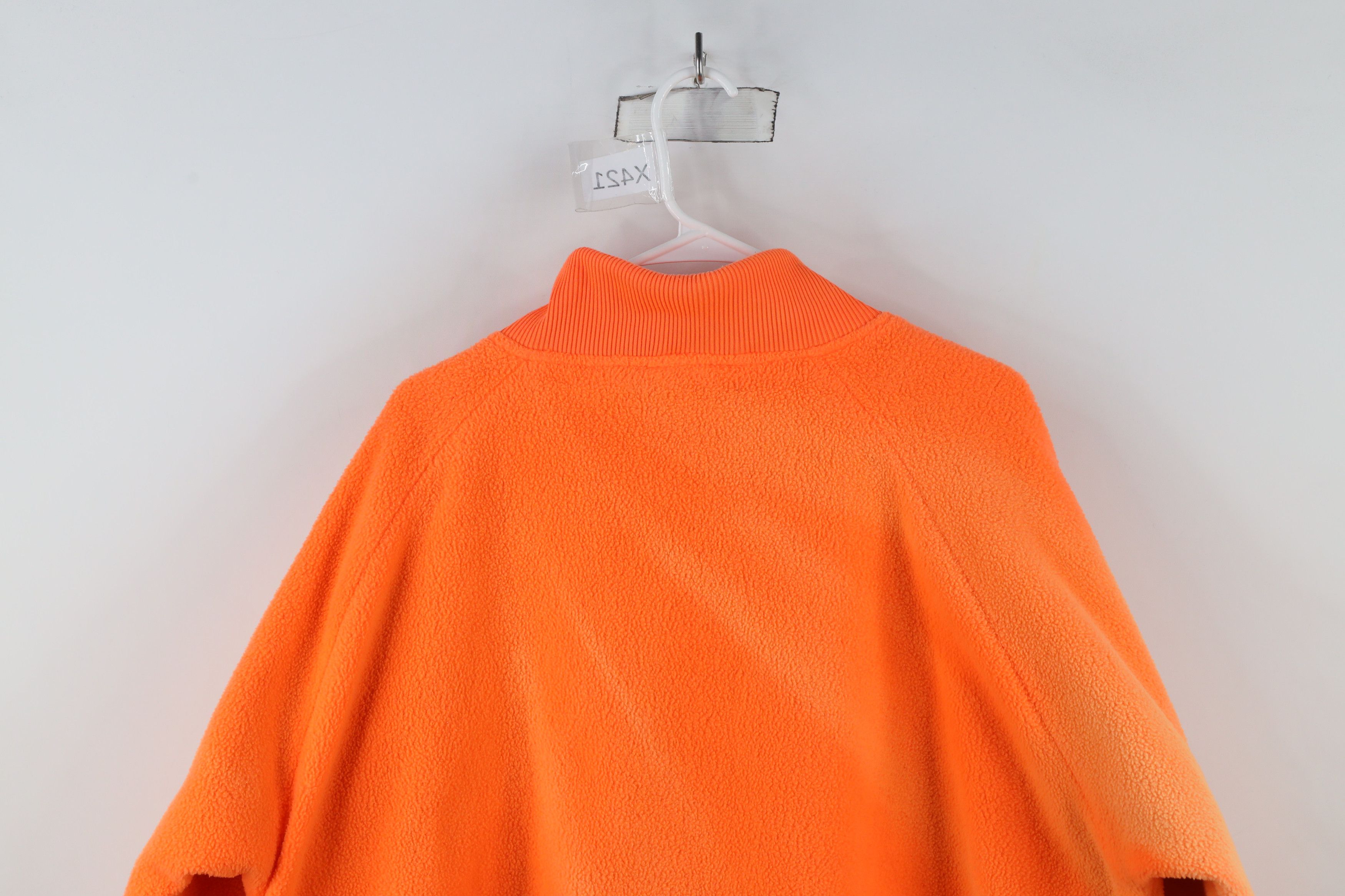 Vintage Vintage 90s Chamois Cloth Lined Fleece Jacket Blaze Orange Size US XL / EU 56 / 4 - 12 Thumbnail