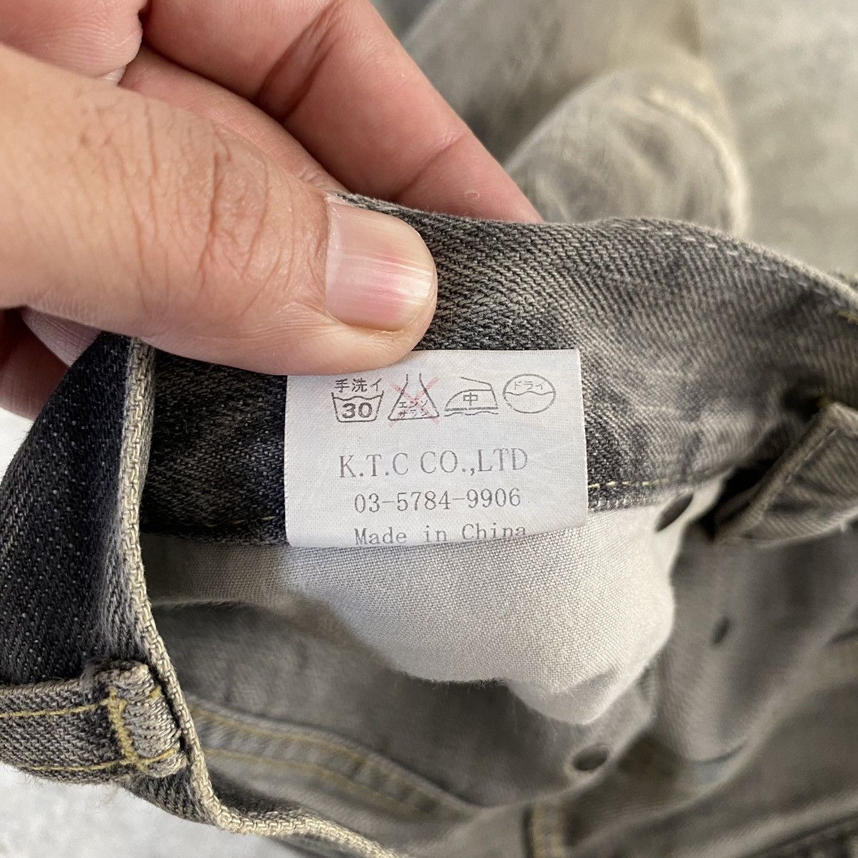Japanese Brand Vintage Vibgyor Ash Grey Reworked Repaired Jeans Size US 28 / EU 44 - 19 Thumbnail
