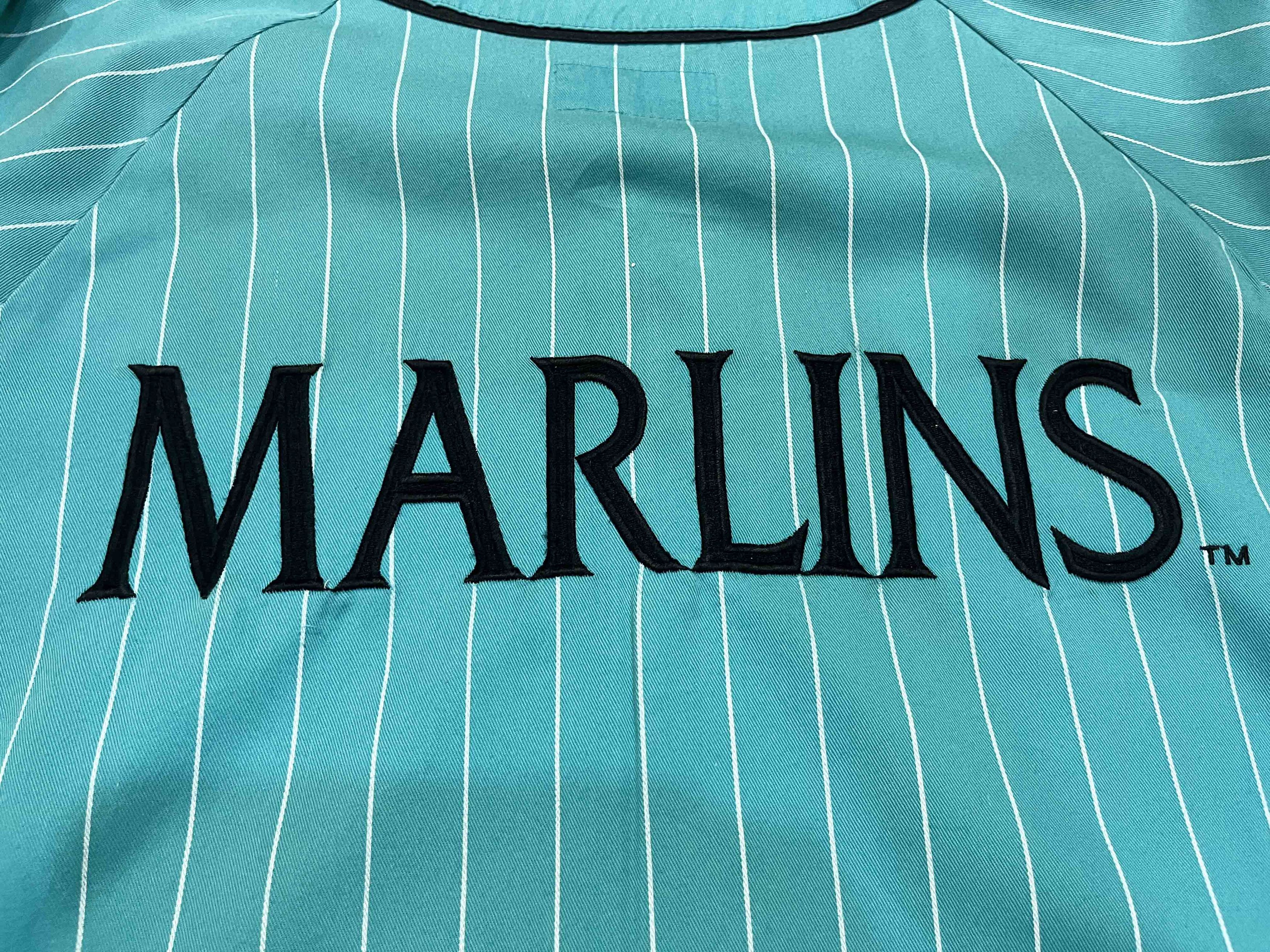 MLB × Starter × Vintage Vintage Starter MLB Florida Marlins Pinstripe Jersey Size US XL / EU 56 / 4 - 5 Thumbnail