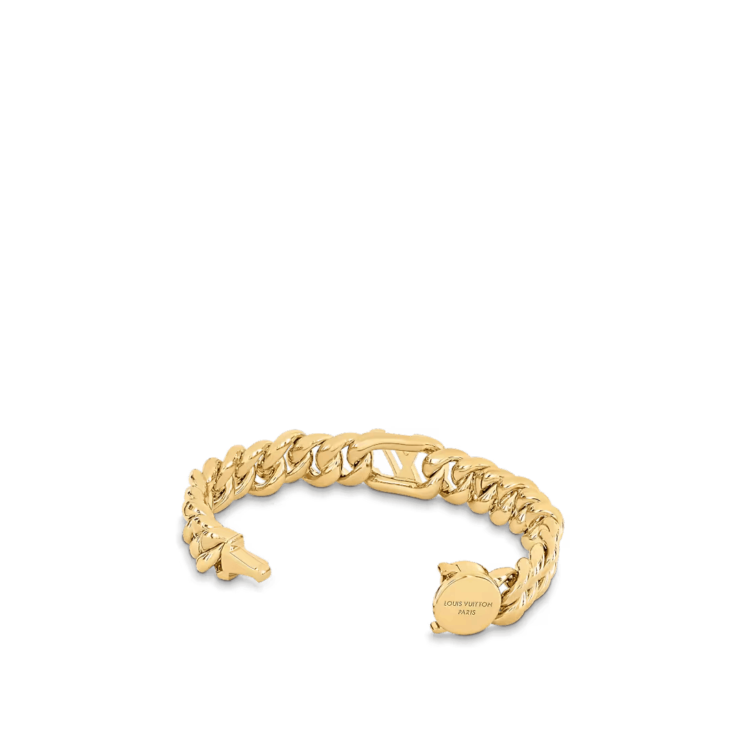 Louis Vuitton LOUIS VUITTON BRACELET CHAIN MONOGRAM SILVER