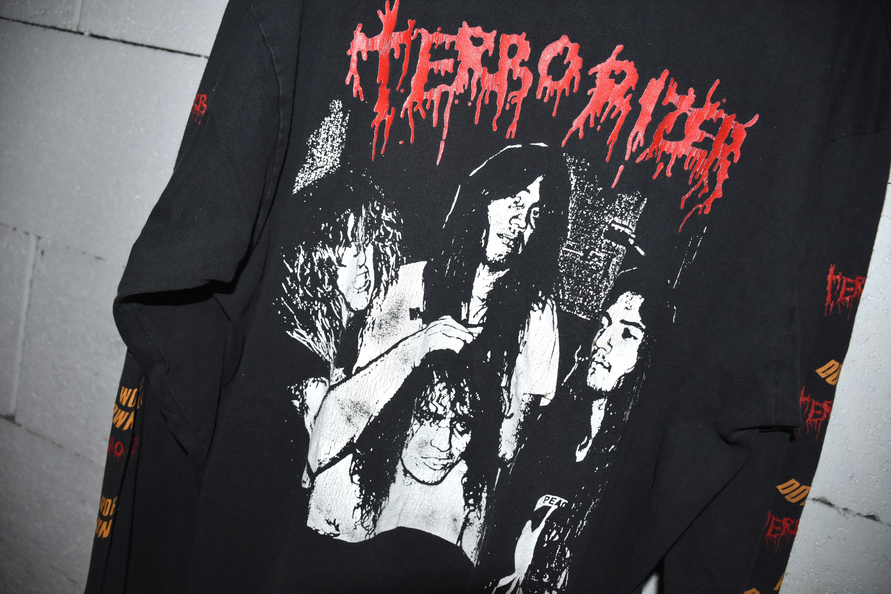 Band Tees × Vintage Vintage 90s Terrorizer longsleeve World Downfall Size US XL / EU 56 / 4 - 6 Thumbnail