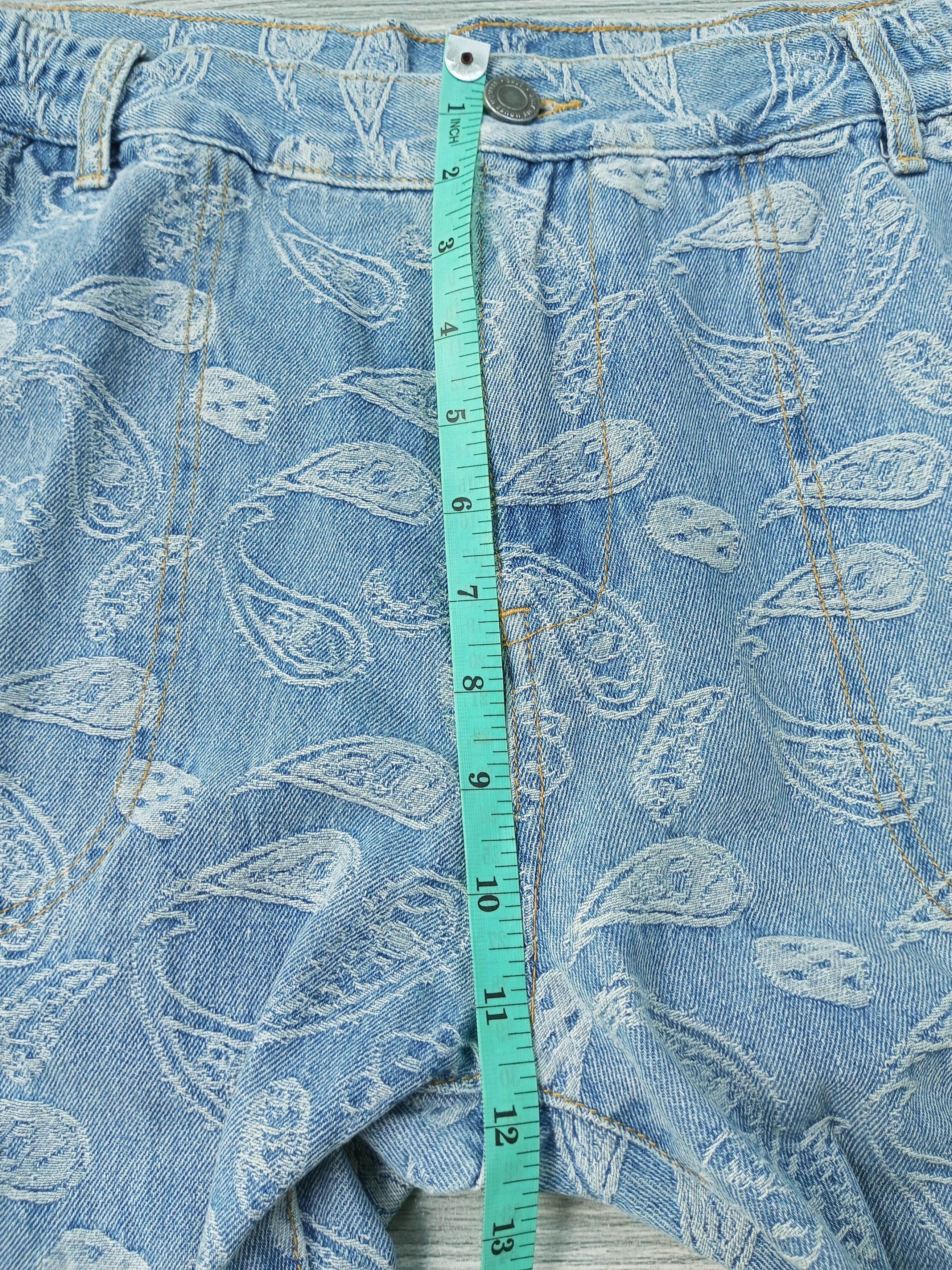Japanese Brand Baggy Paisley denim manace style Size US 34 / EU 50 - 11 Thumbnail