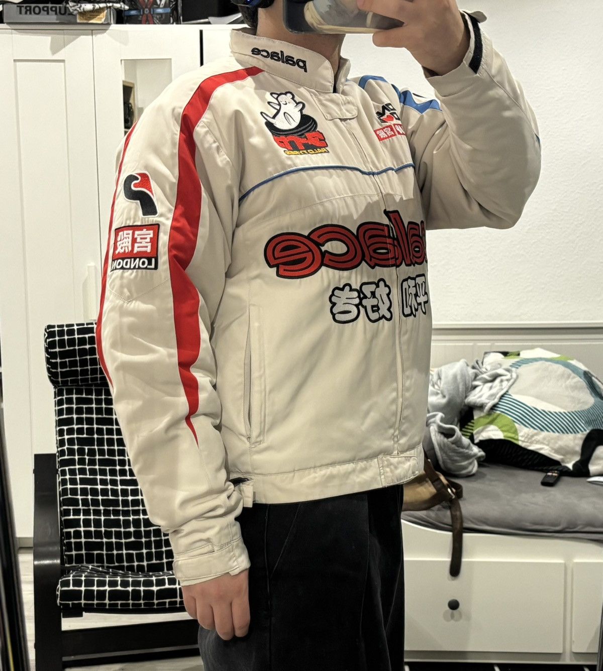 Palace Palace Faster Jacket Small (Cream/White) Size US S / EU 44-46 / 1 - 6 Thumbnail