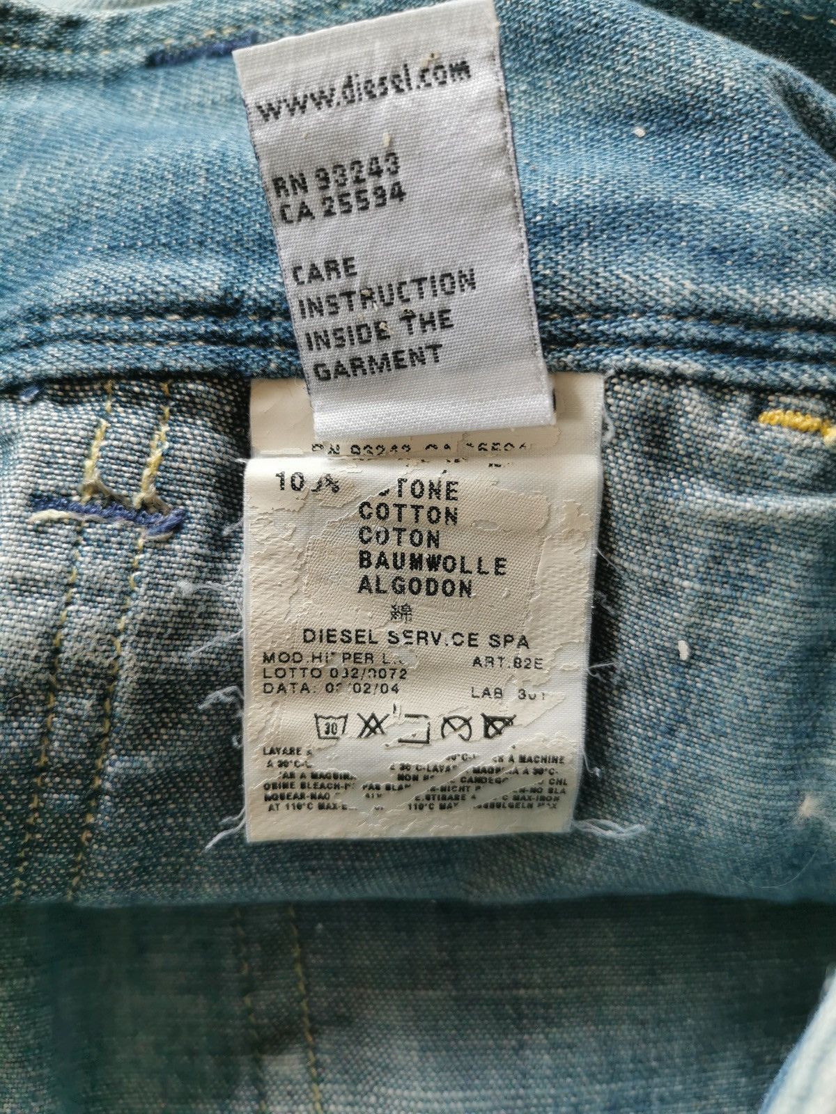 Diesel Wide Flared Bootcut Diesel Distressed Jeans Size 32" / US 10 / IT 46 - 11 Thumbnail