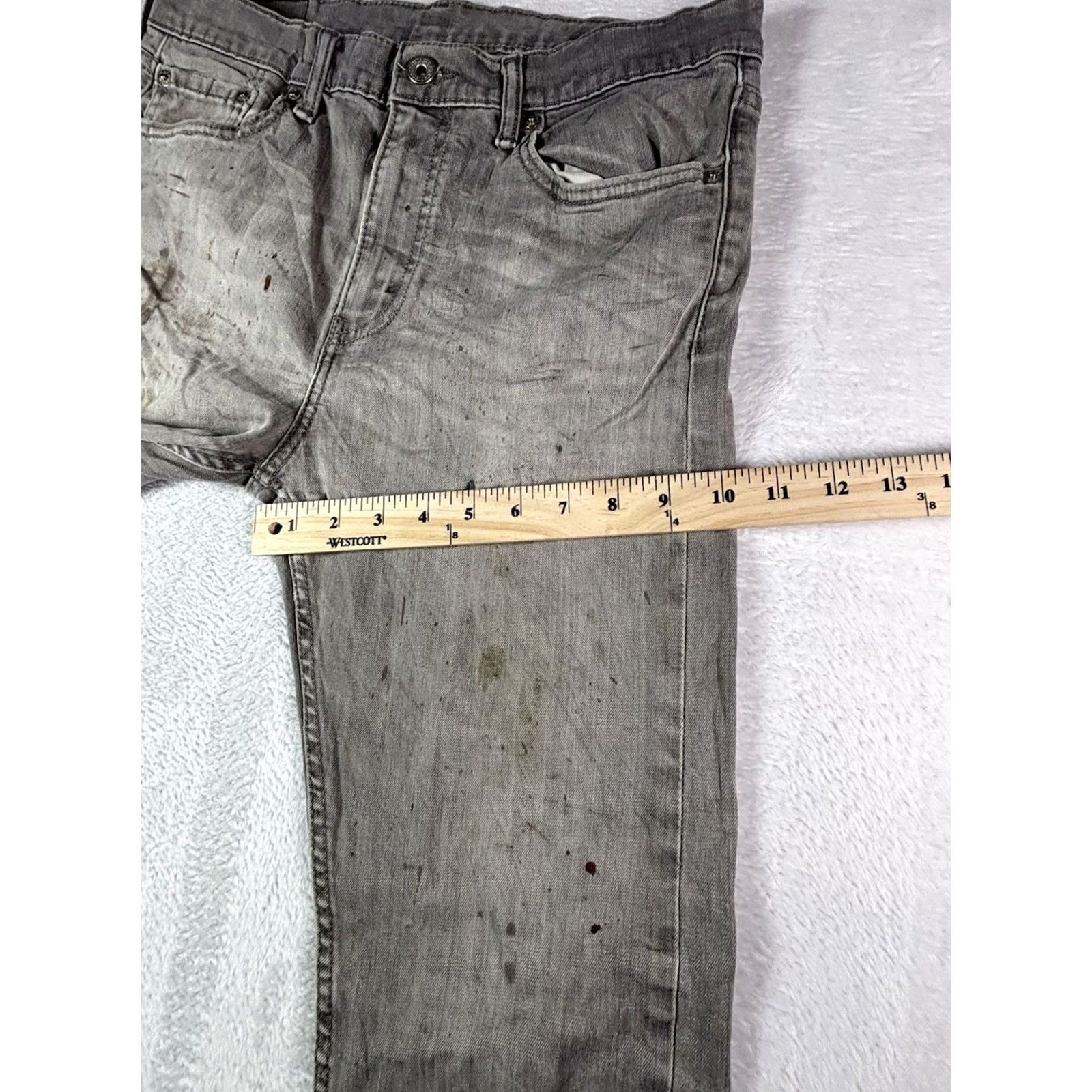 Levi's Levi's Jeans Men’s 32x32 Black Slim Straight Leg Distressed Outdoors 5-Pocket Denim Size US 32 / EU 48 - 6 Thumbnail