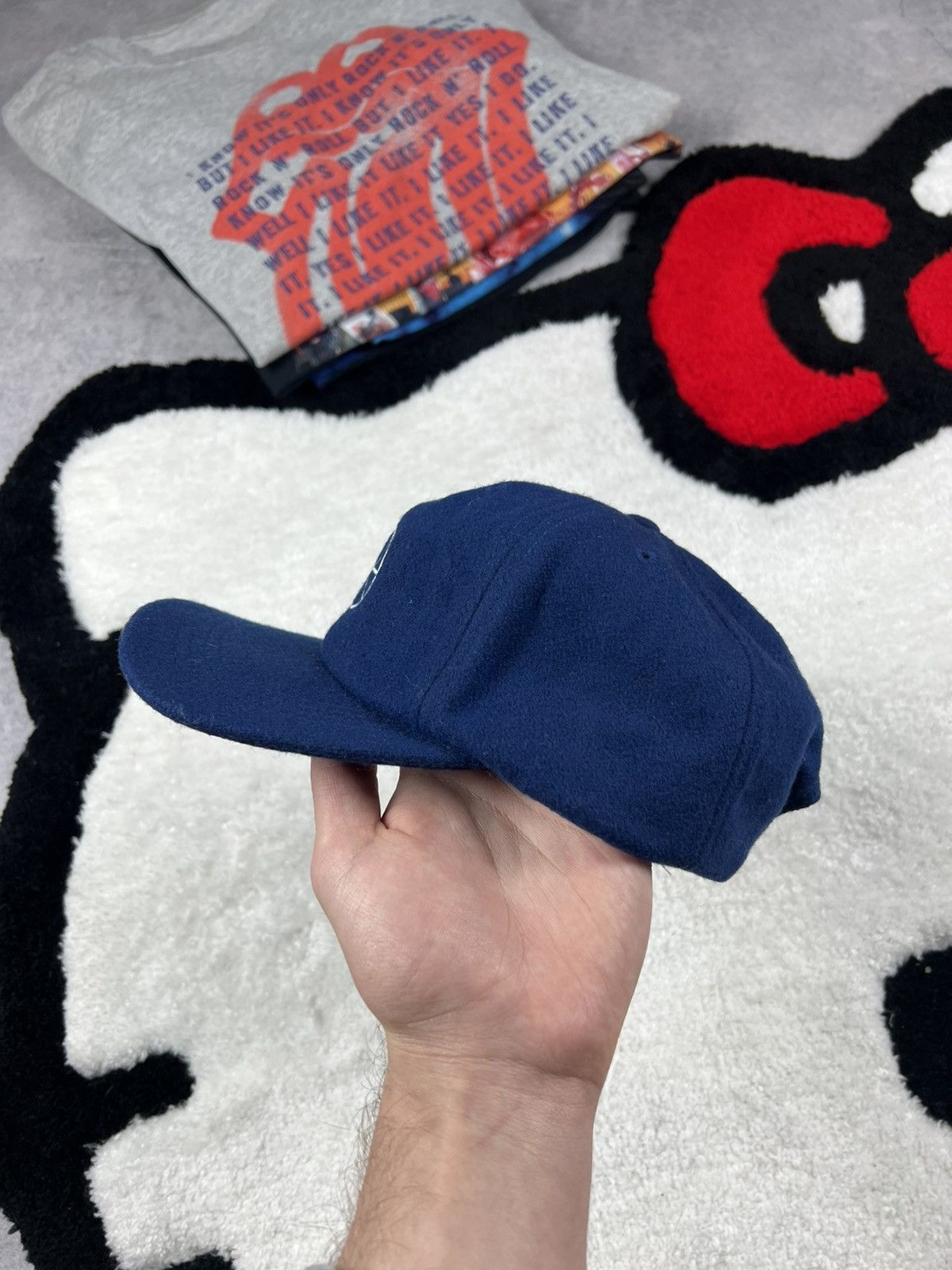 Polar Skate Co. Crazy Polar Skateboarding Stroke Logo Wool Y2K Cap Hat Size ONE SIZE - 4 Thumbnail