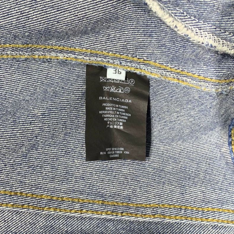 Balenciaga Balenciaga Blue Simple Denim Jacket 2502-Nextarrow Size XS / US 0-2 / IT 36-38 - 7 Thumbnail
