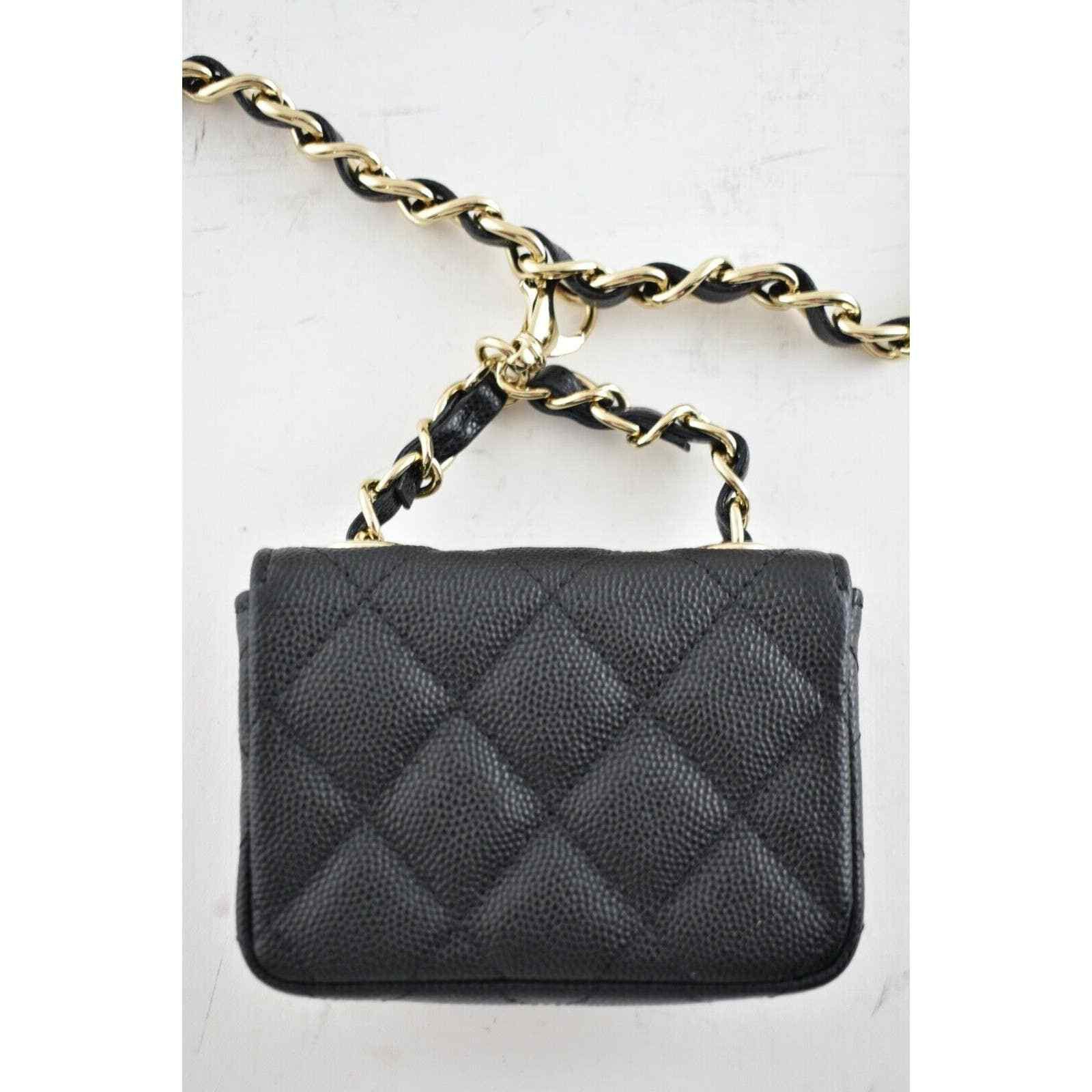 Chanel Chanel Mini Chain Classic Gold Card Belt Waist Necklace Bag Size ONE SIZE - 10 Thumbnail