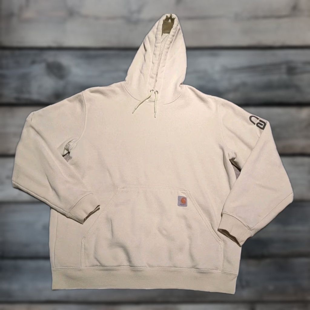 Carhartt Mens Hoodie Sweatshirt Pastel Lime Size Large Loose Fit K288 HTF Color
