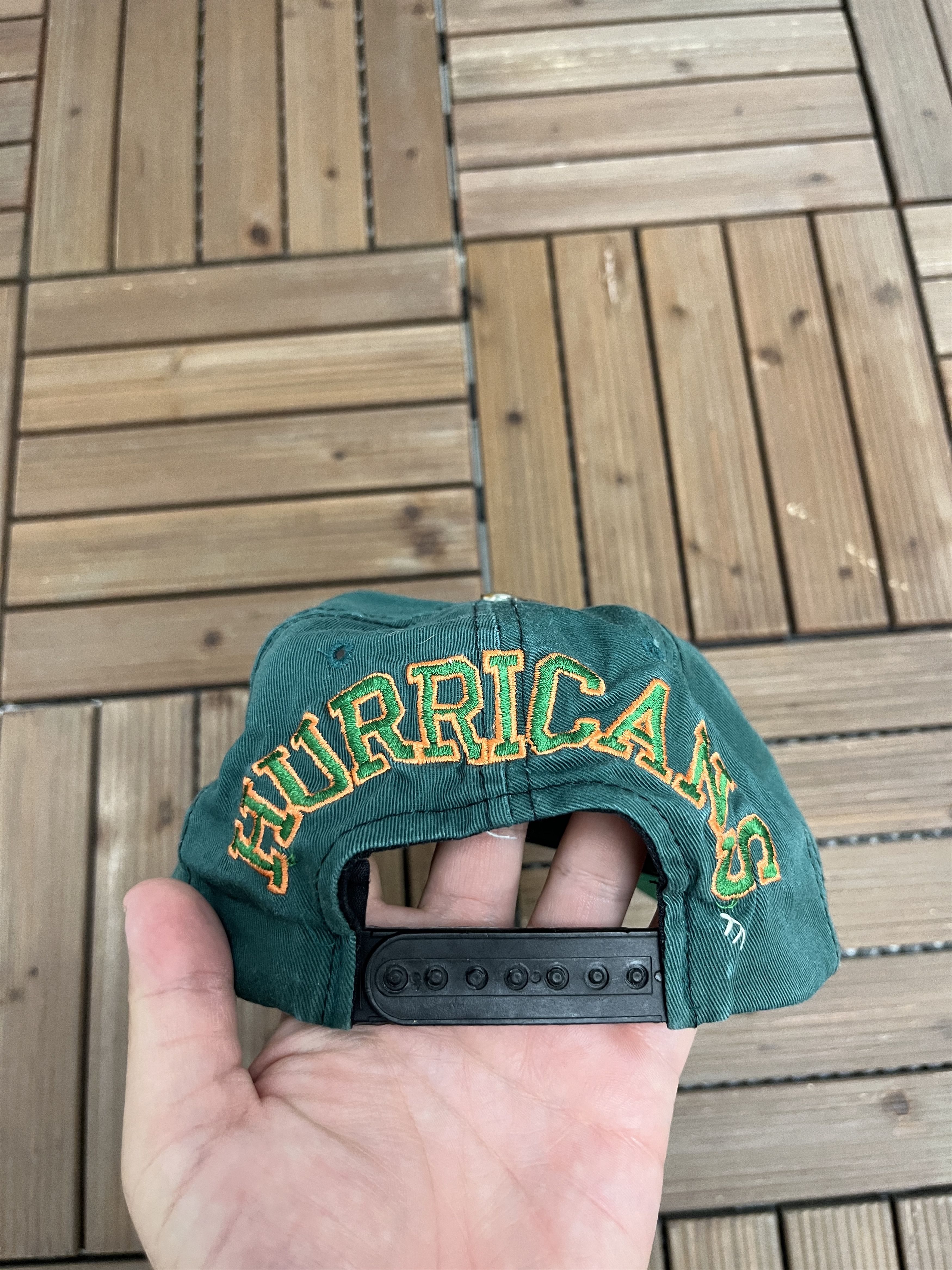 Vintage Miami Hurricanes Vintage Snap Back Hat Cap Size ONE SIZE - 5 Thumbnail