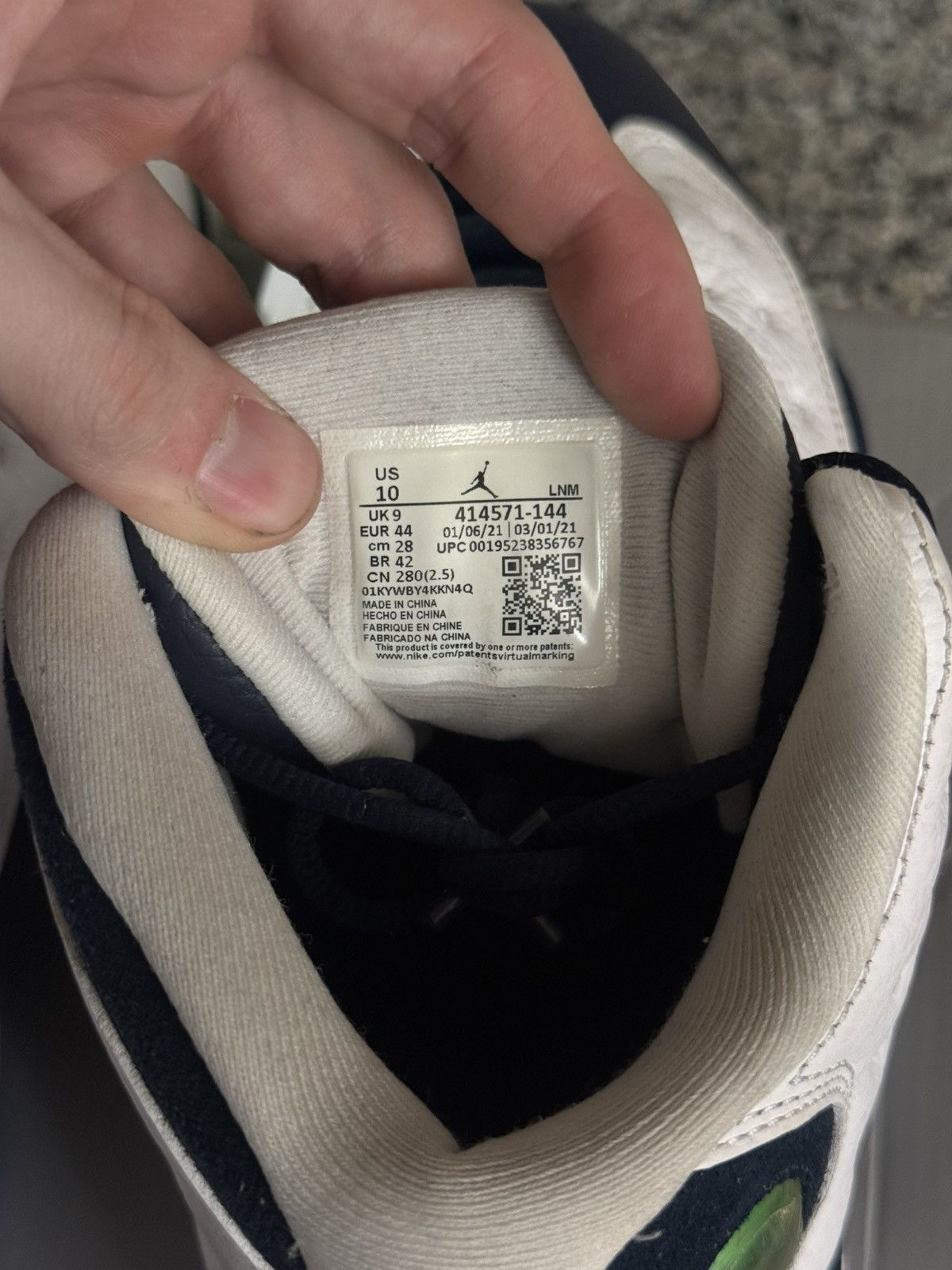 Jordan Brand × Nike 10 - Nike Air Jordan 13 XIII Retro Obsidian White Blue Size US 10 / EU 43 - 13 Thumbnail