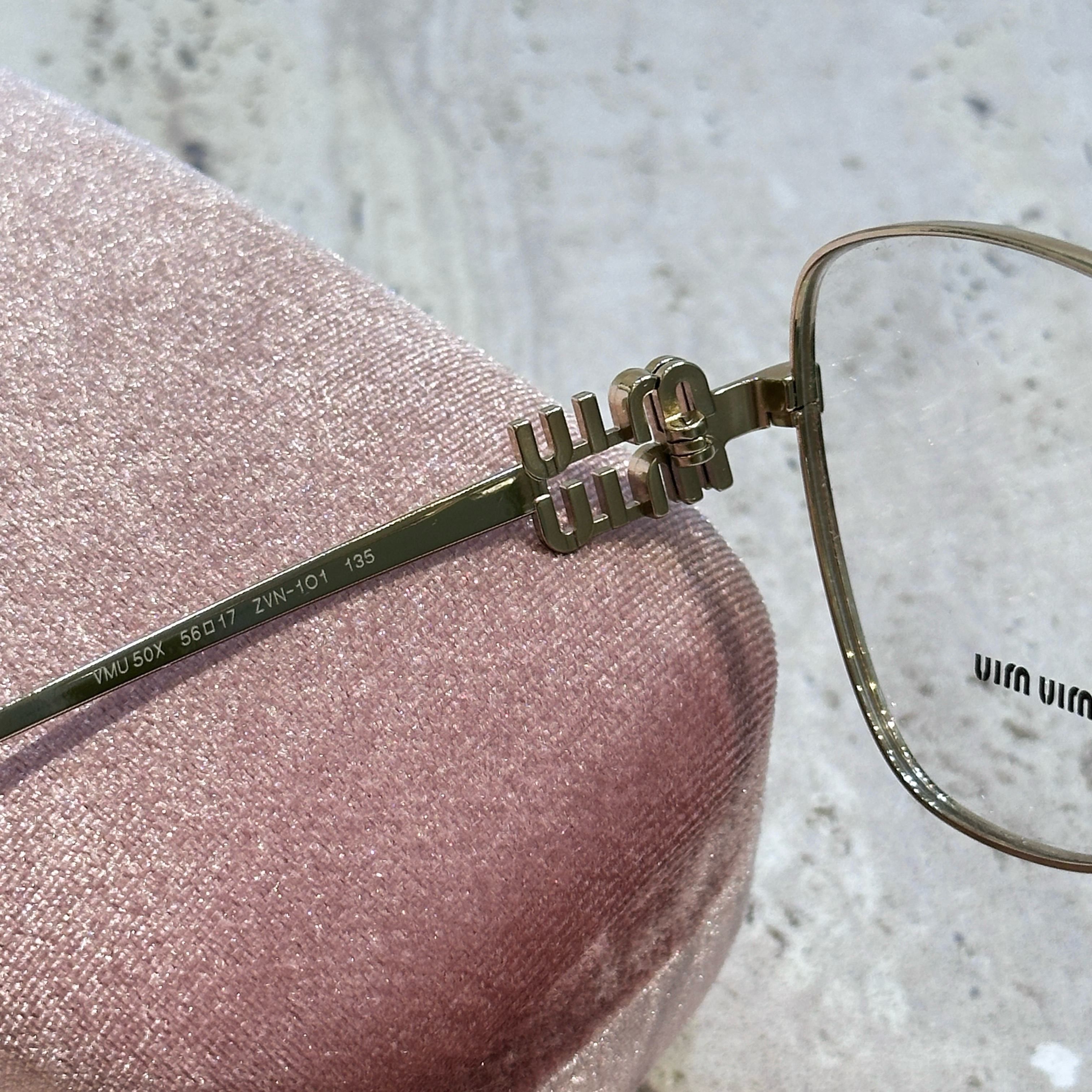 Miu Miu MIU MIU MU 50XV ZVN1O1 Sunglasses Size ONE SIZE - 5 Thumbnail