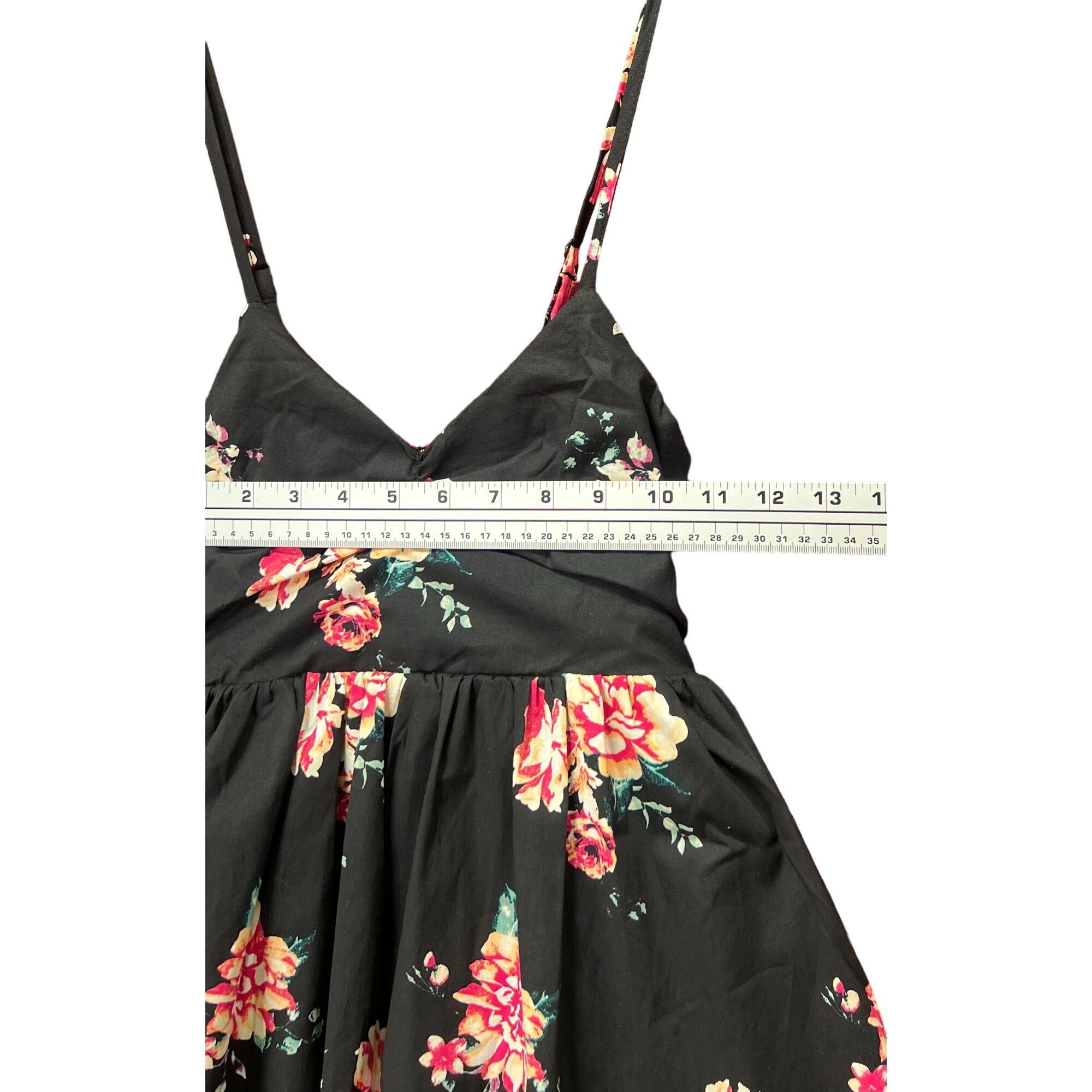 rue21 Rue 21 - Women's Floral Mini Dress - Black - Extra Small Size XS / US 0-2 / IT 36-38 - 4 Thumbnail