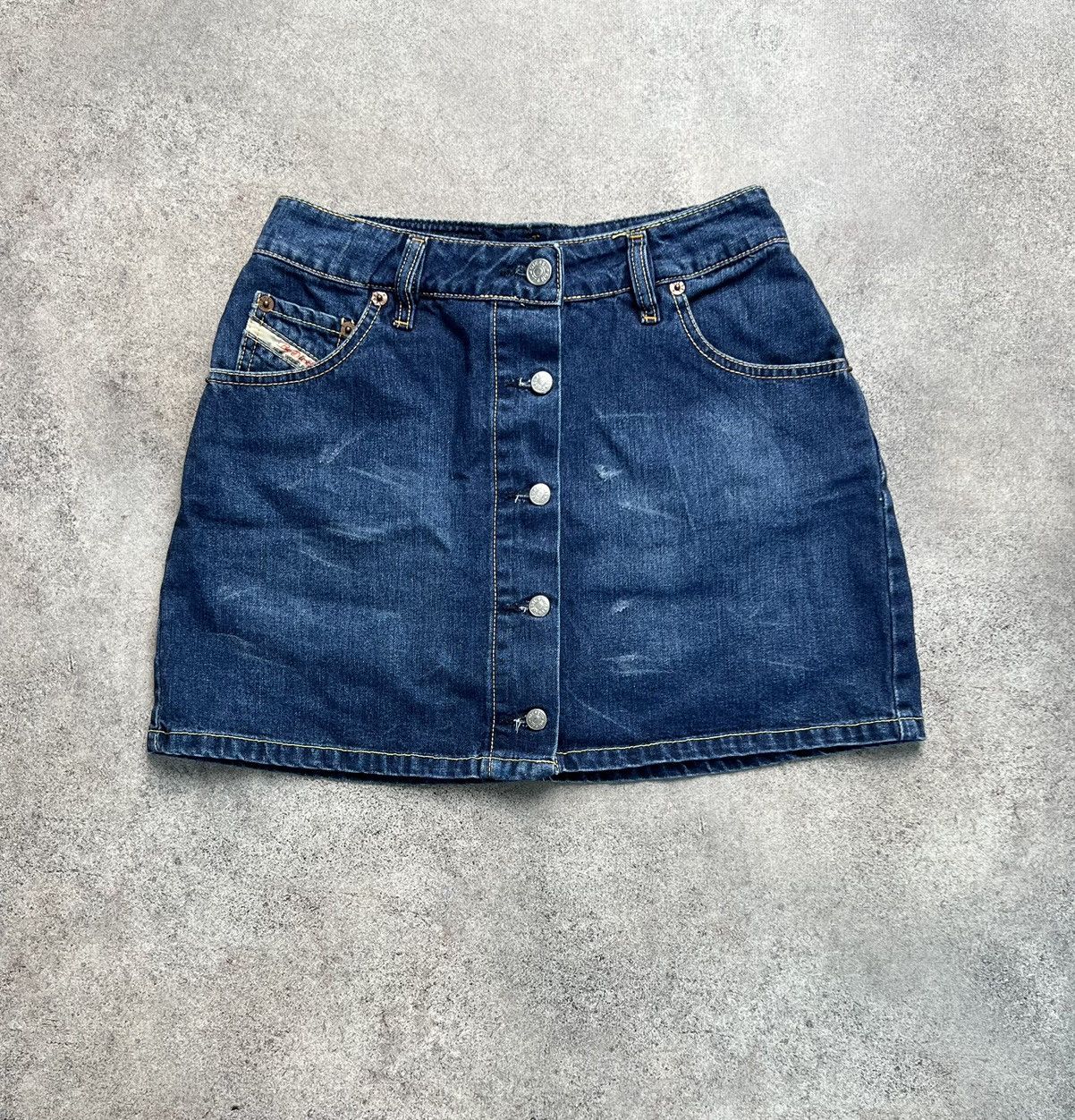 Diesel × Vintage Diesel vintage denim mini skirt Size 27" / US 4 / IT 40 - 1 Thumbnail