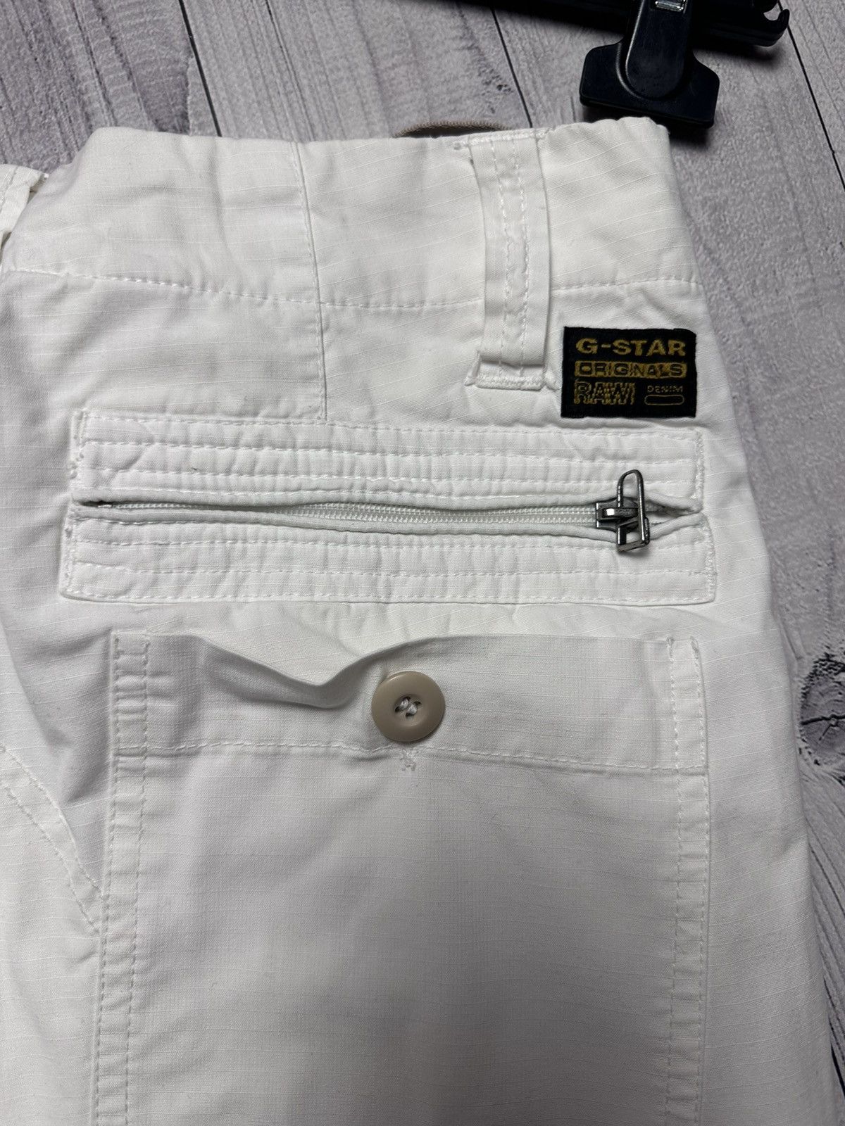 G-Star Vintage Raw G-Star cargo pants zip white rare size 30/34 Size US 30 / EU 46 - 12 Thumbnail