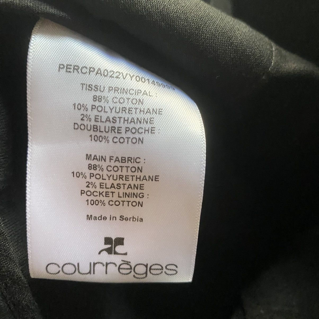 Courreges NWT Re Edition 5 Pocket Black Vinyl Pants Size US 30 / EU 46 - 9 Thumbnail