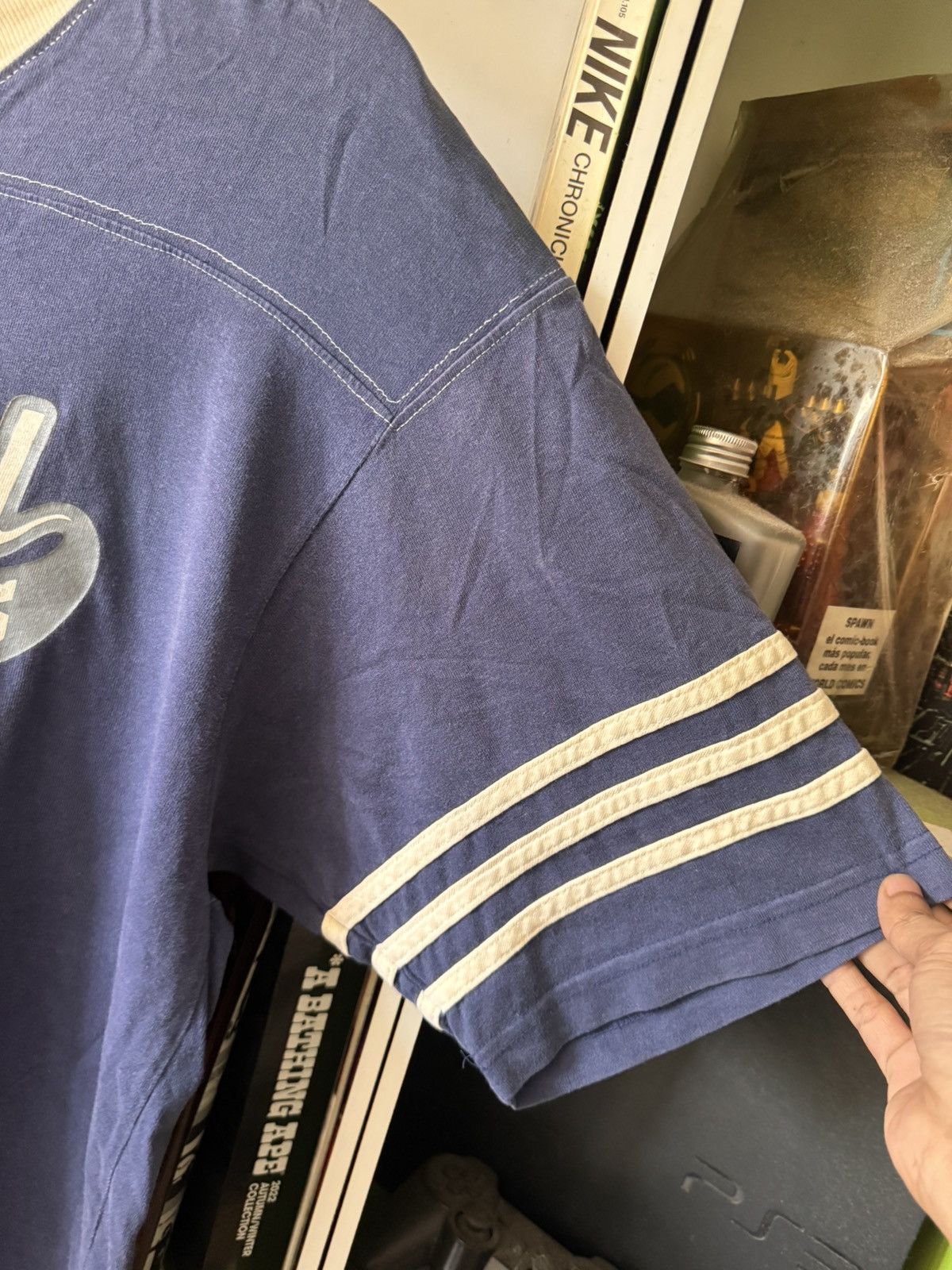 Band Tees VINTAGE 90s SUICIDAL TENDANCIES STRIPE SLEVE V NECK Size US L / EU 52-54 / 3 - 5 Thumbnail