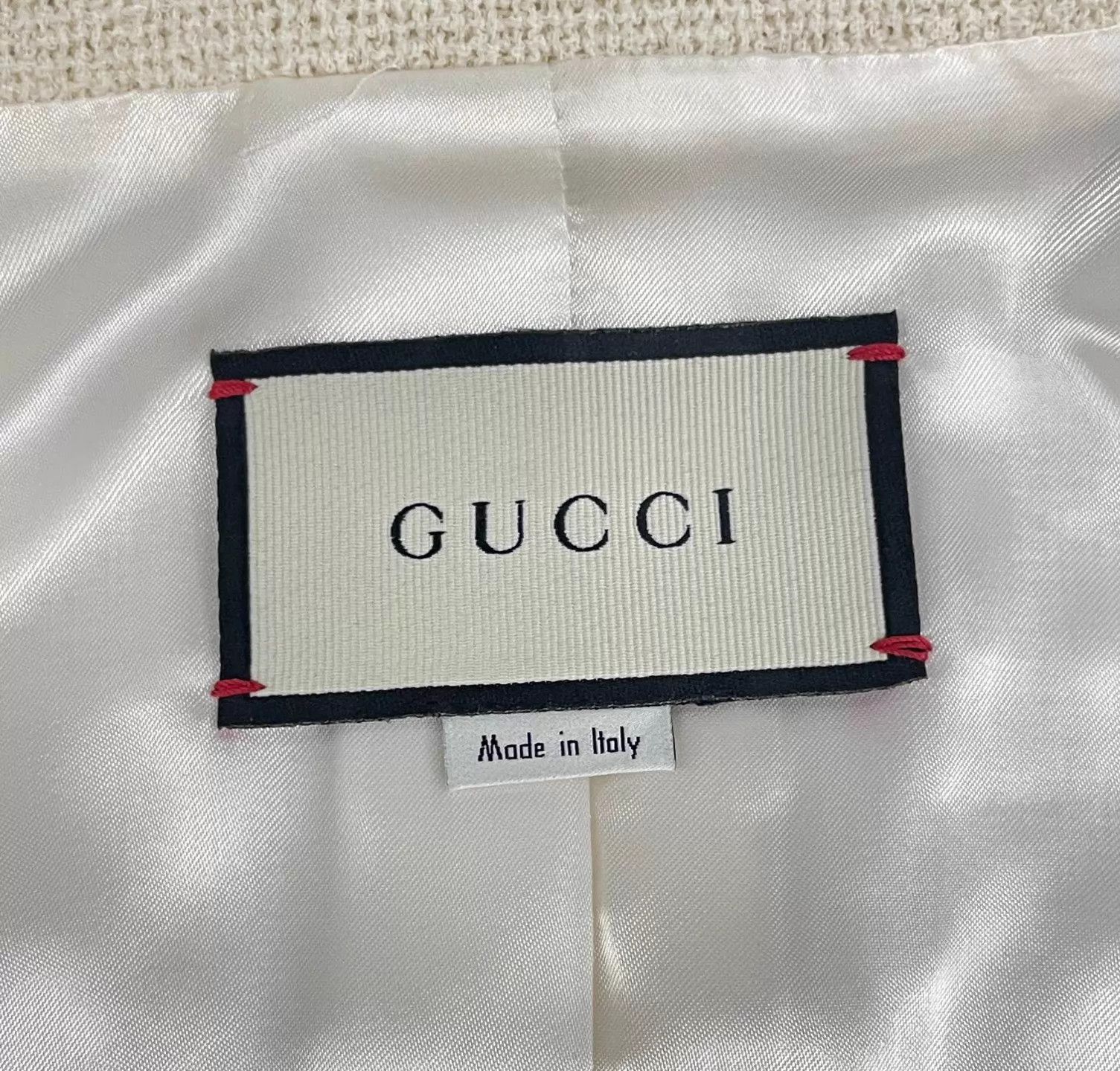 Gucci Gucci Ivory Short Chanel-style Cream White Jacket Size M / US 6-8 / IT 42-44 - 5 Thumbnail