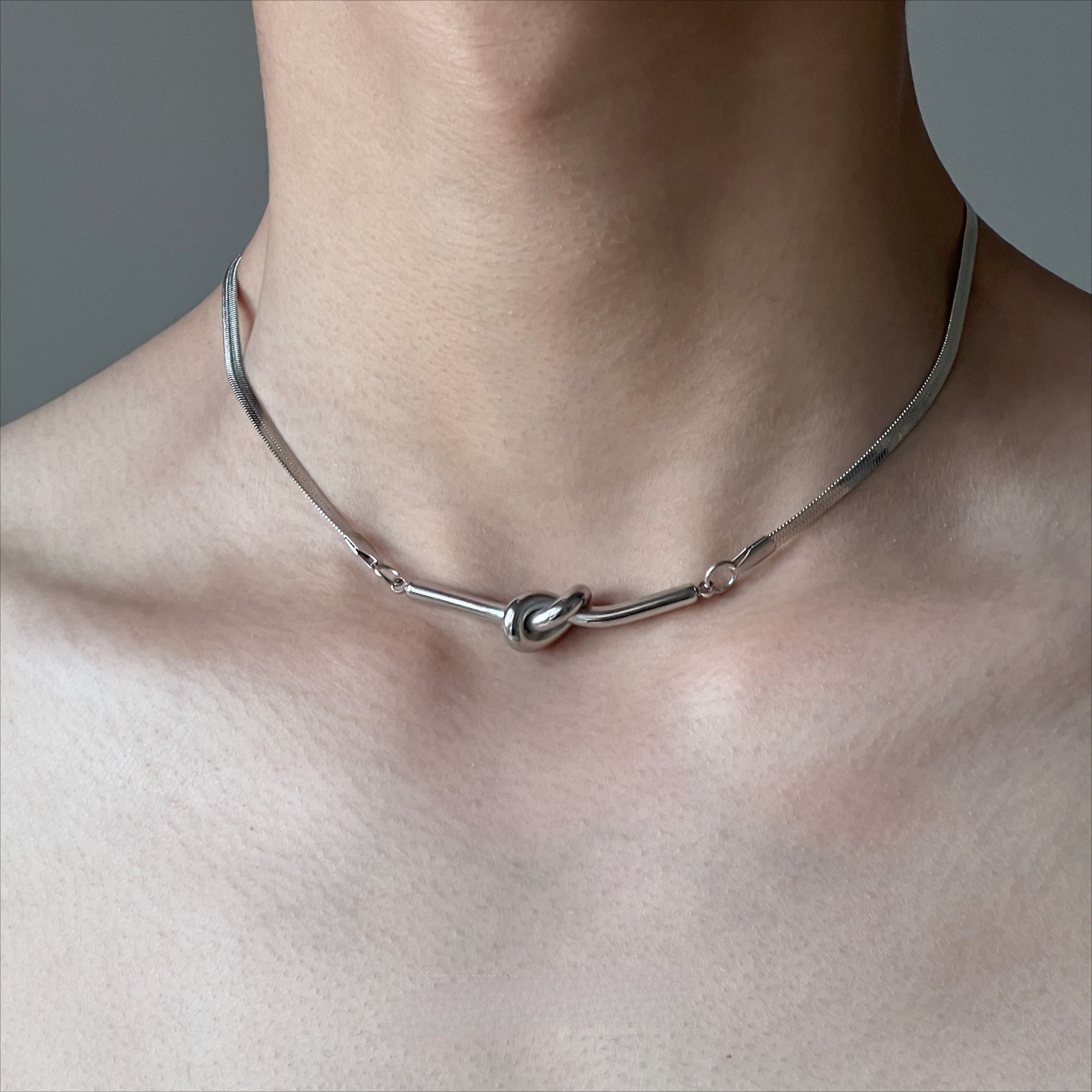 Jewelry × Vintage Vintage men's collarbone chain street necklace Size ONE SIZE - 3 Thumbnail