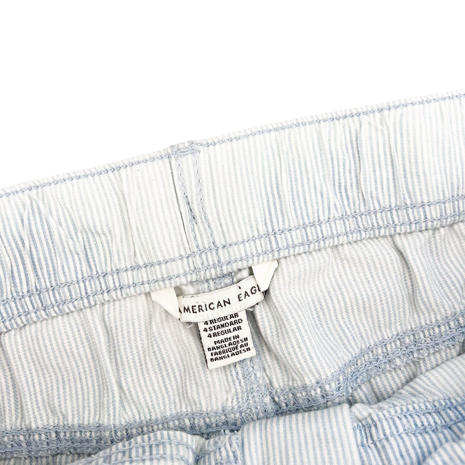 Other American Eagle Blue White Pinstripe Pants Sz 4 Size 27" / US 4 / IT 40 - 5 Thumbnail