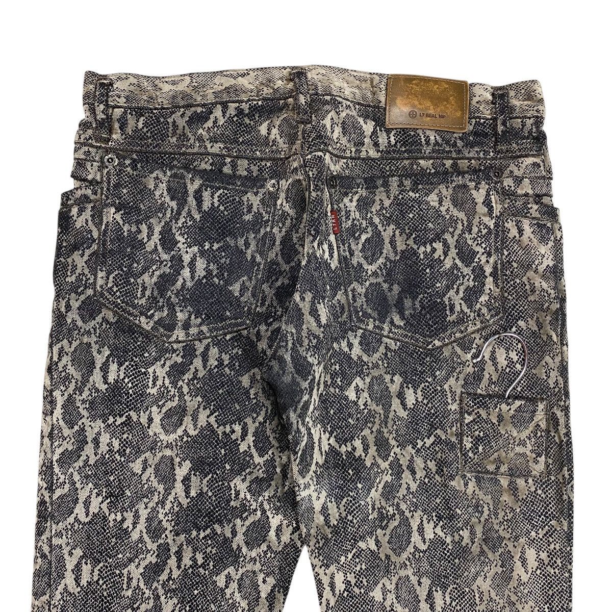 L7 Real Hip L7 Real Hip Snakeskin Flared Pants Size US 28 / EU 44 - 5 Thumbnail