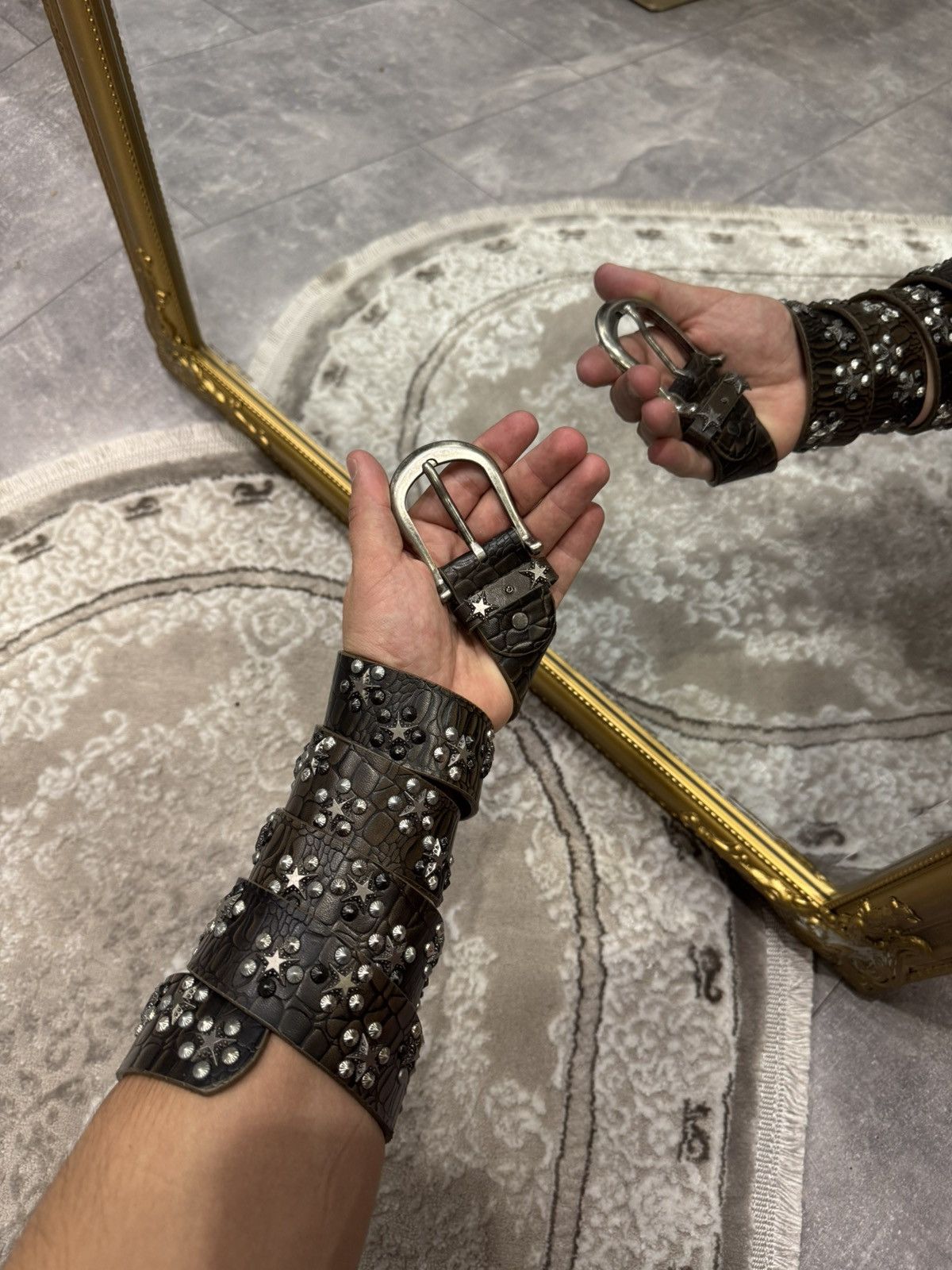 If Six Was Nine VTG Number Nine Y2K JAPANESE BELT GOTH PUNK RAVE KANYE STYLE Size ONE SIZE - 2 Thumbnail